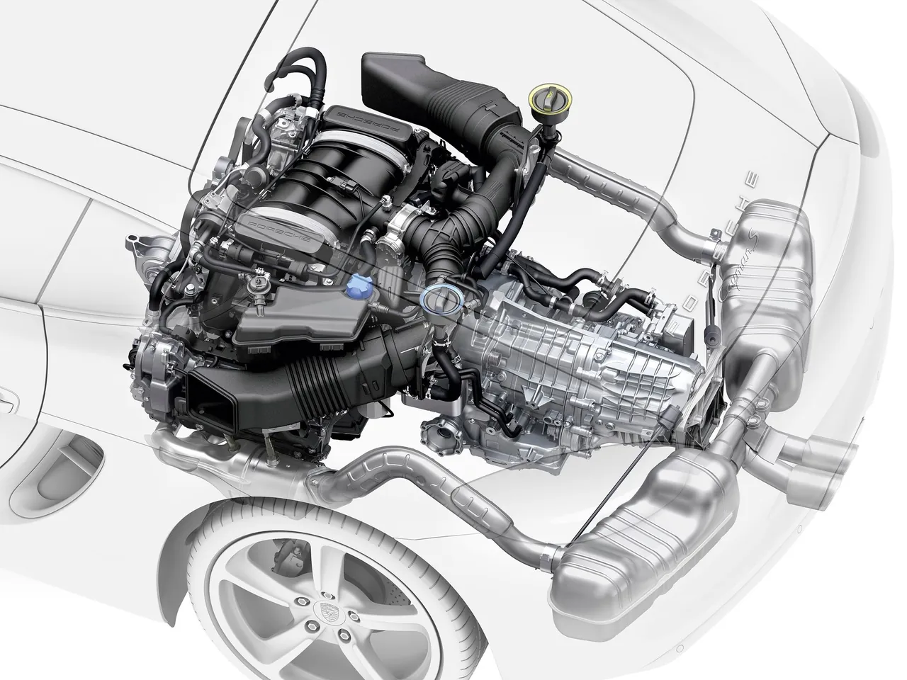Porsche Cayman (2014) – motor