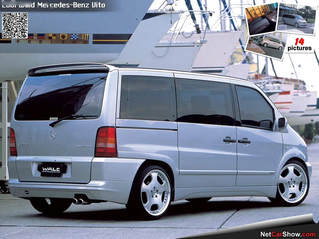 Wald Mercedes-Benz Vito (2001) – zadní tříčtvrteční pohled