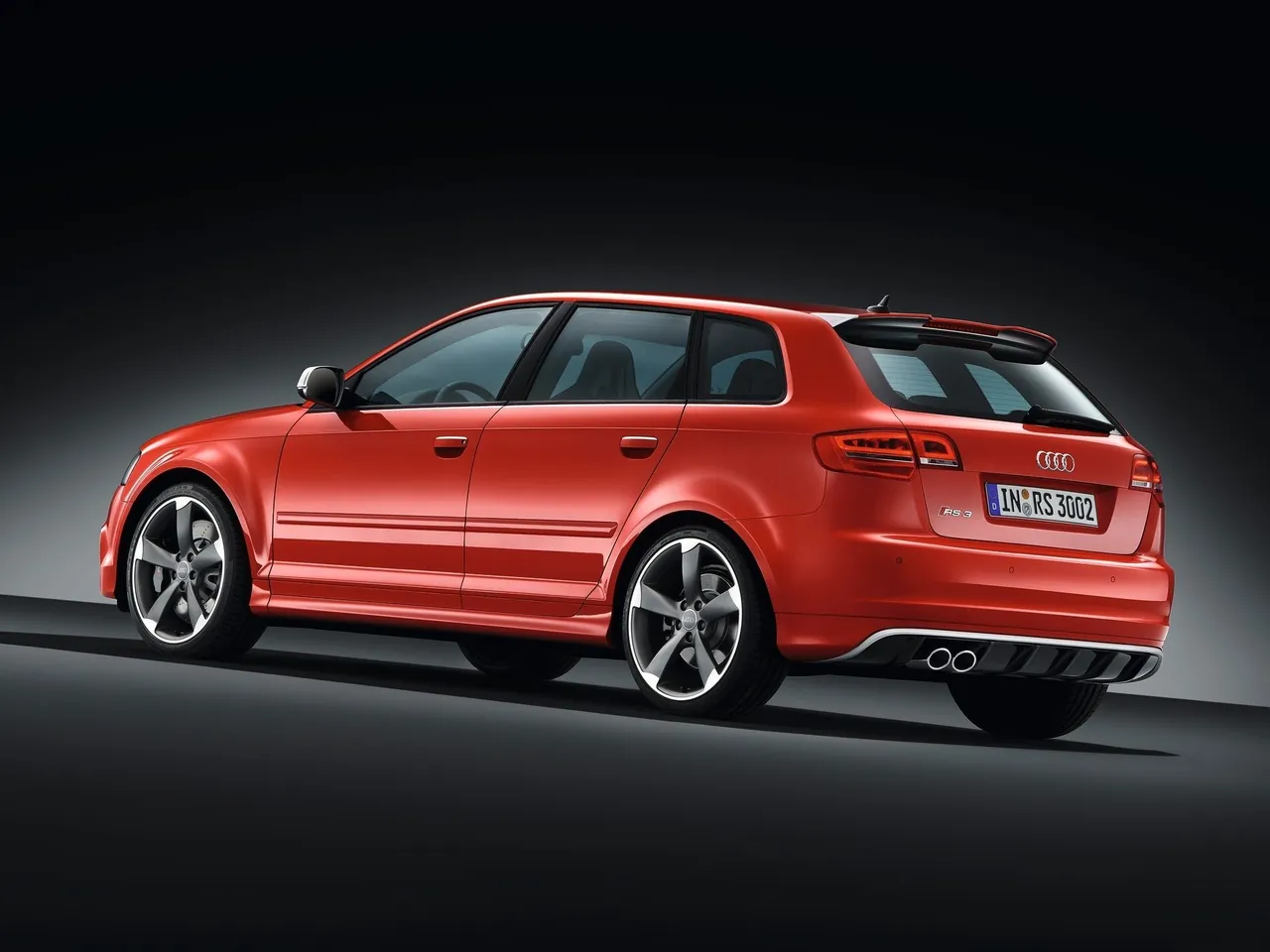 Audi RS3 Sportback (2012) – zadní tříčtvrteční pohled