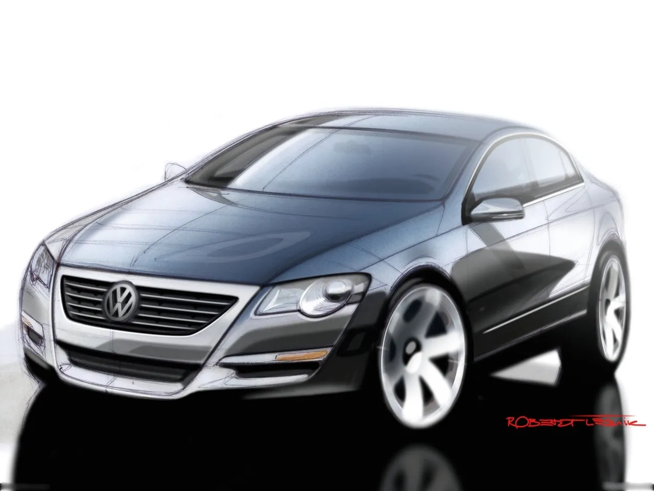 Volkswagen Passat (2006) - Design Sketches