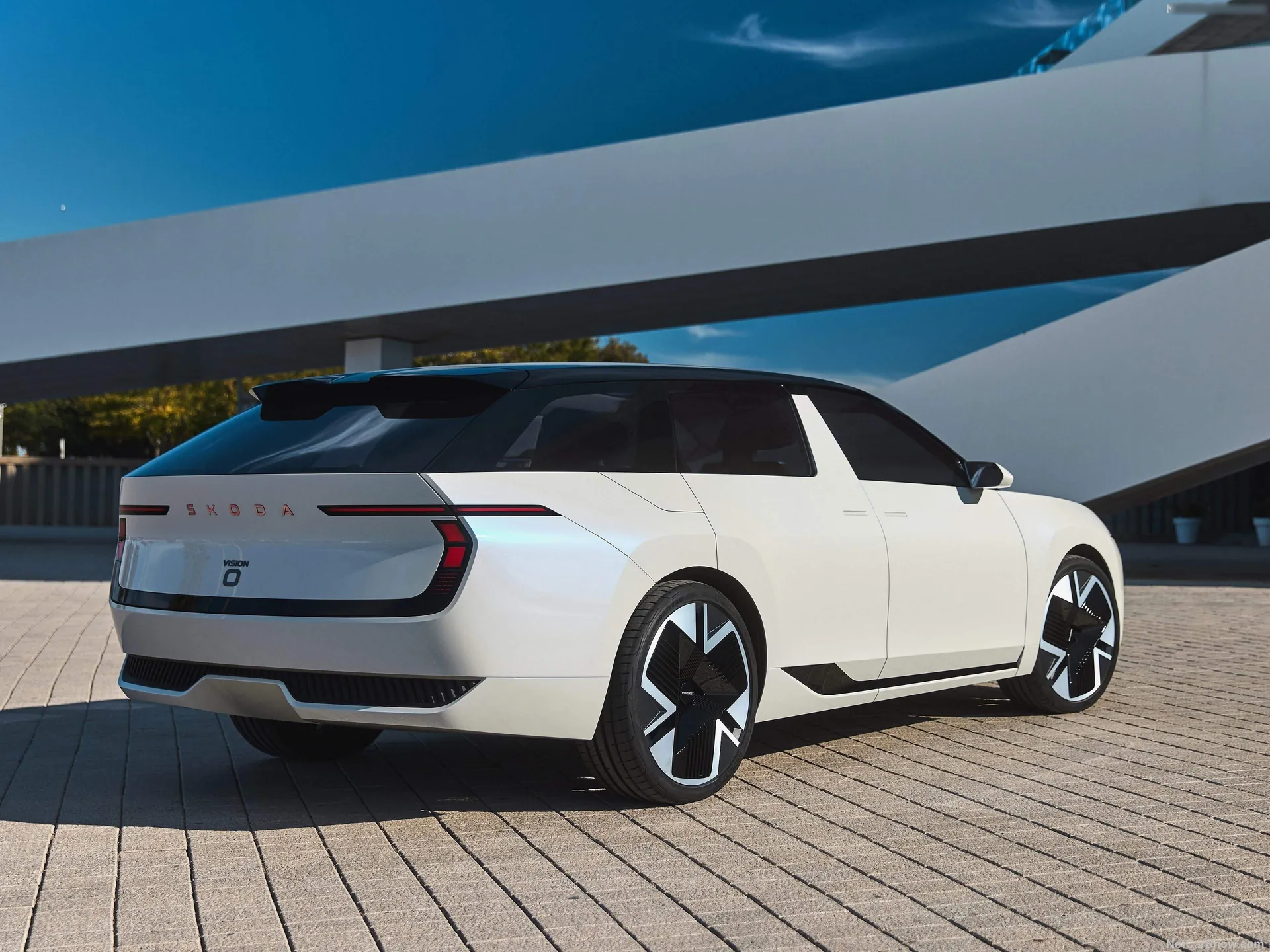 Skoda Vision O Concept (2025) – zadní tříčtvrteční pohled