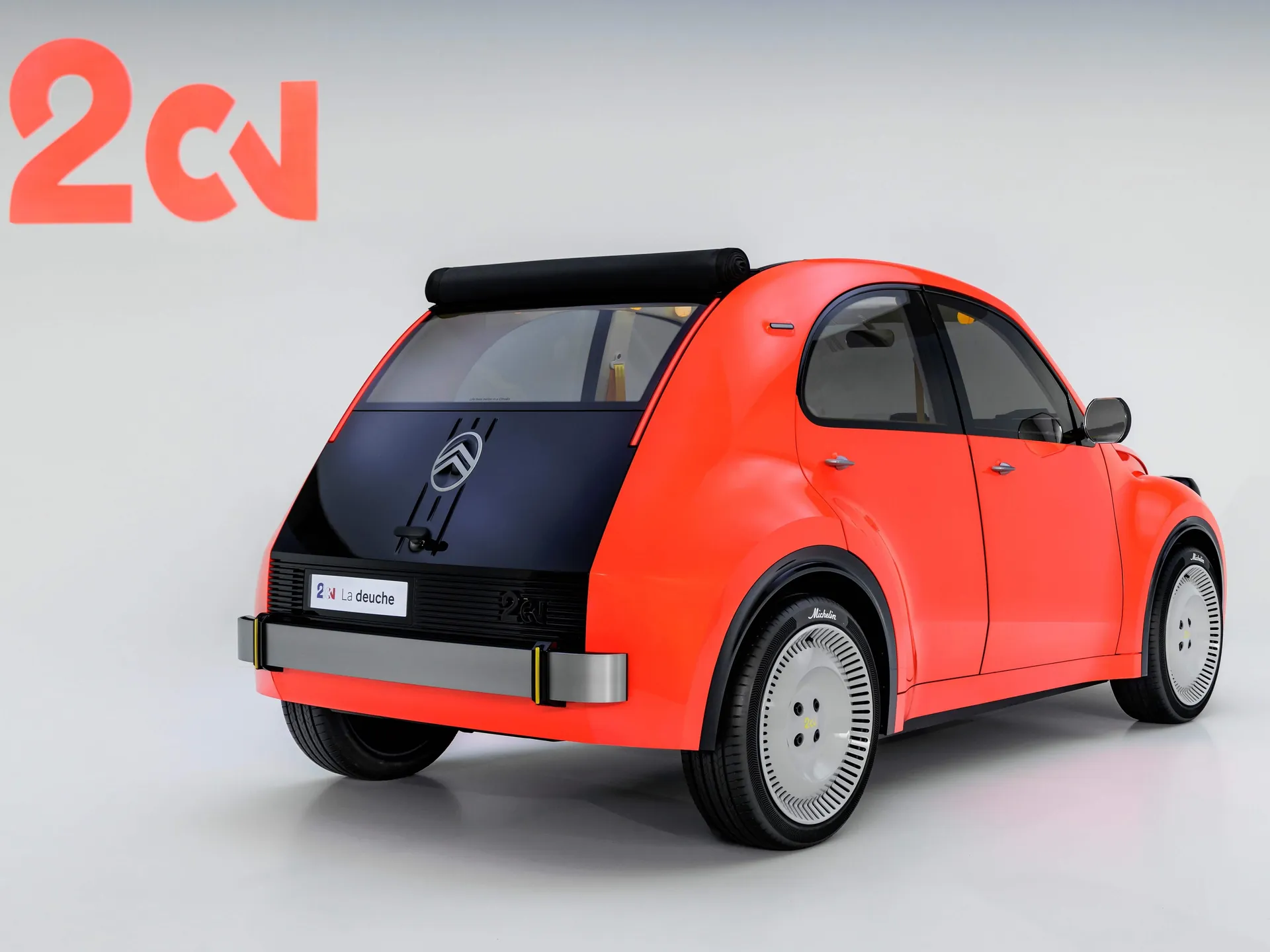 Citroen 2 CV Concept (2026) – zadní tříčtvrteční pohled