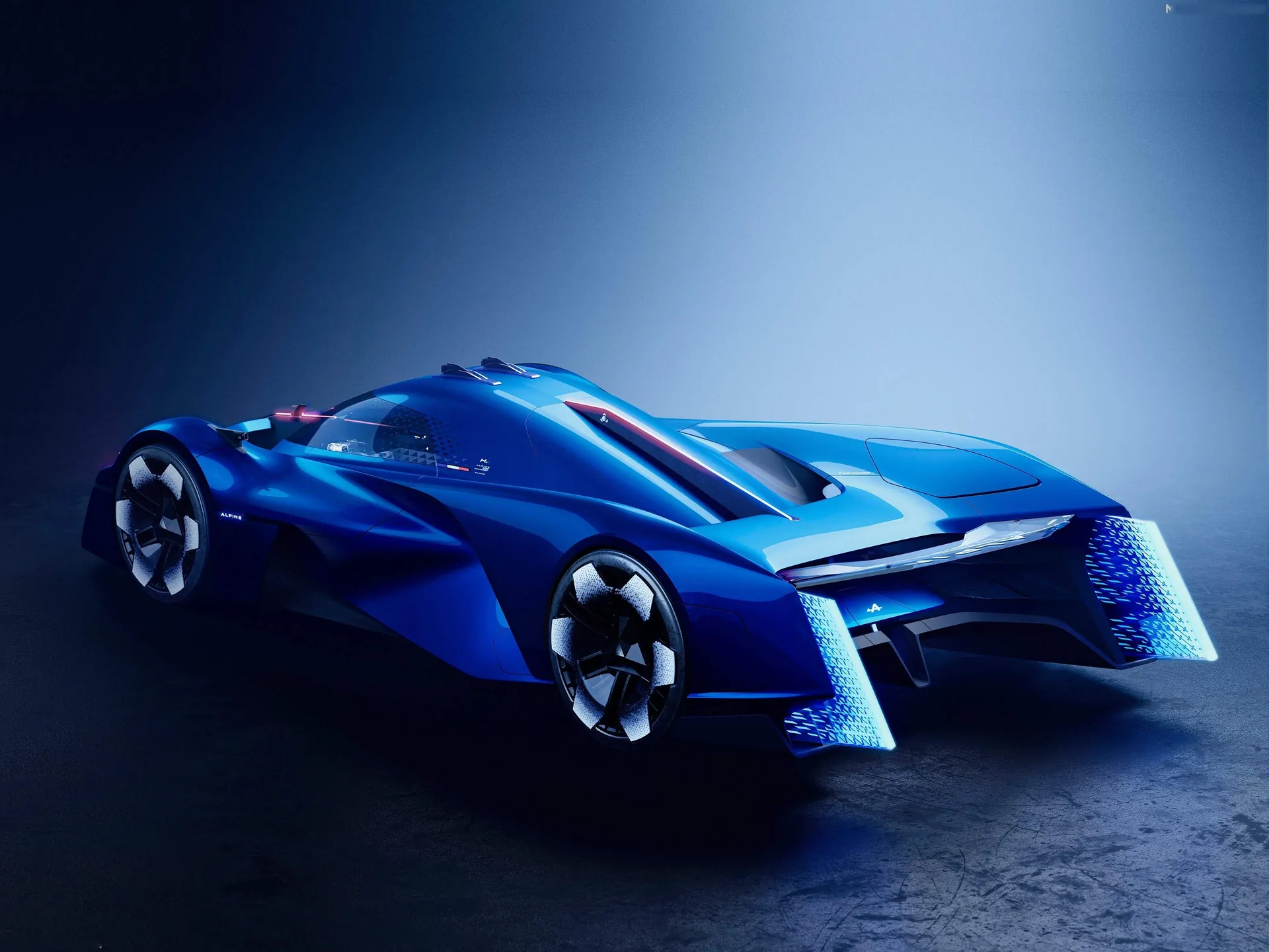 Alpine Alpenglow Concept (2022) – zadní tříčtvrteční pohled