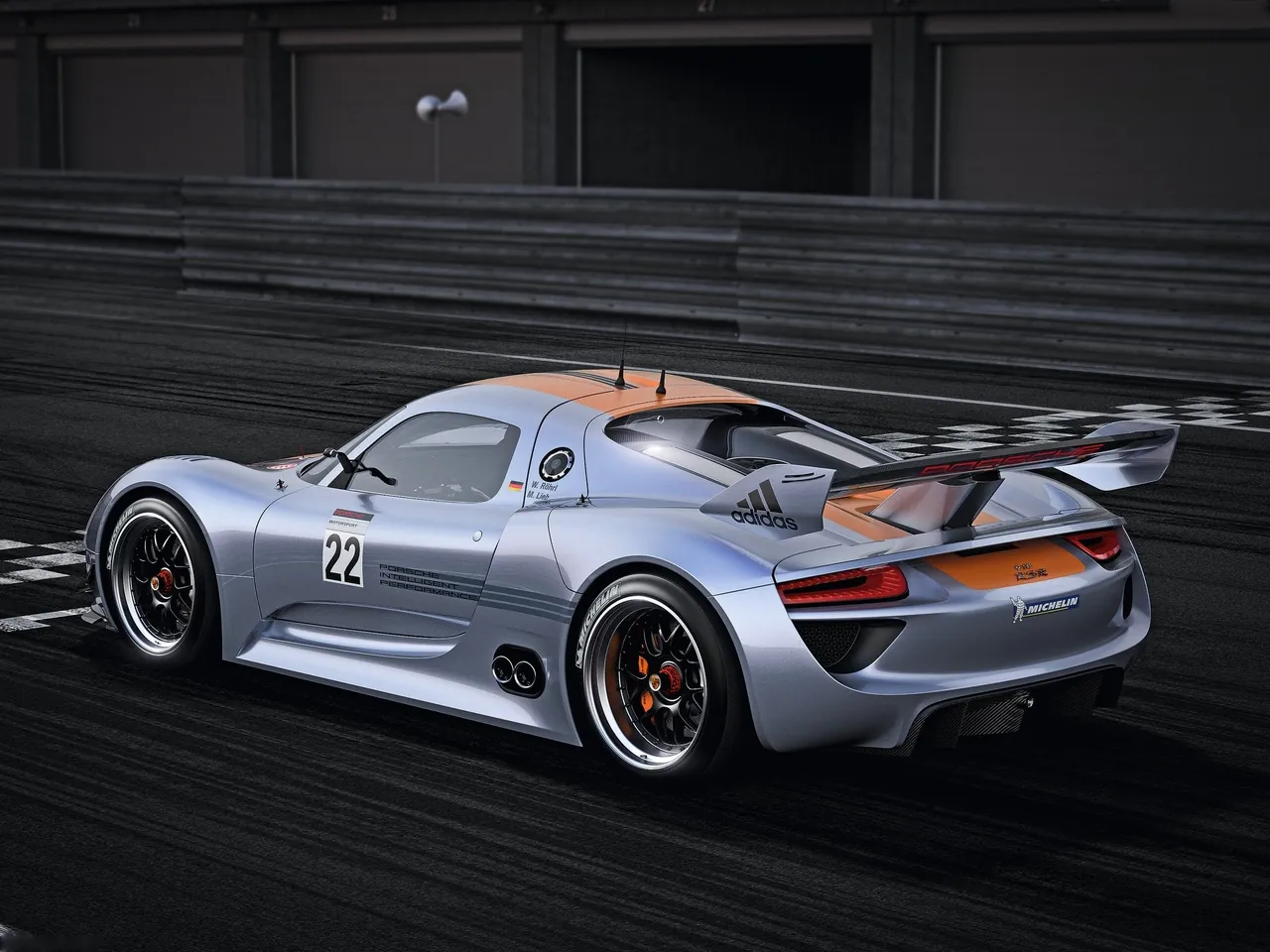 Porsche 918 RSR Concept (2011) – zadní tříčtvrteční pohled