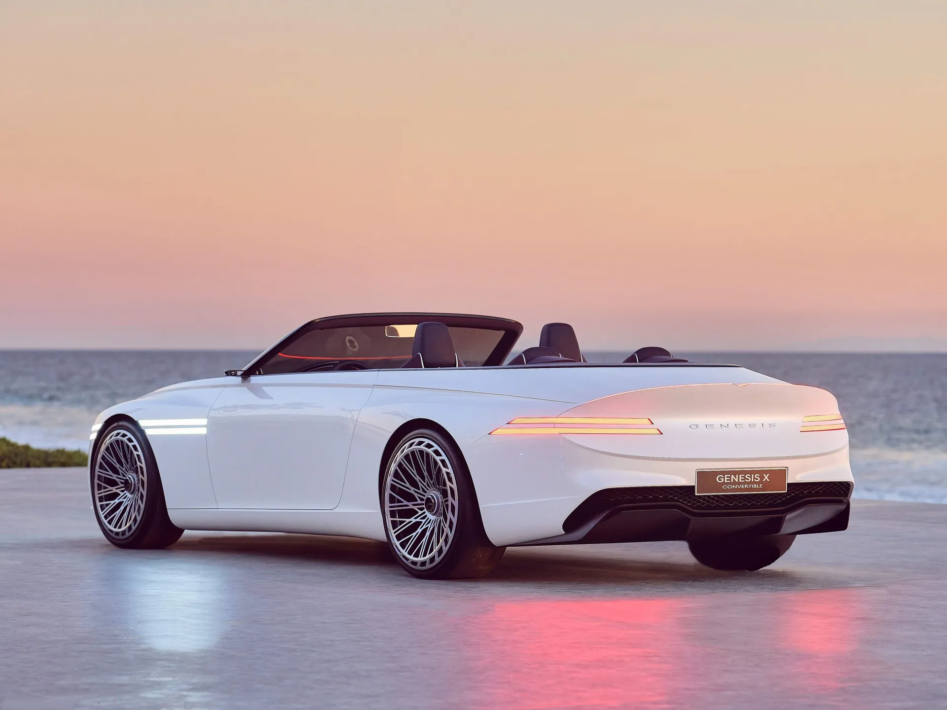 Genesis X Convertible Concept (2022) – zadní tříčtvrteční pohled