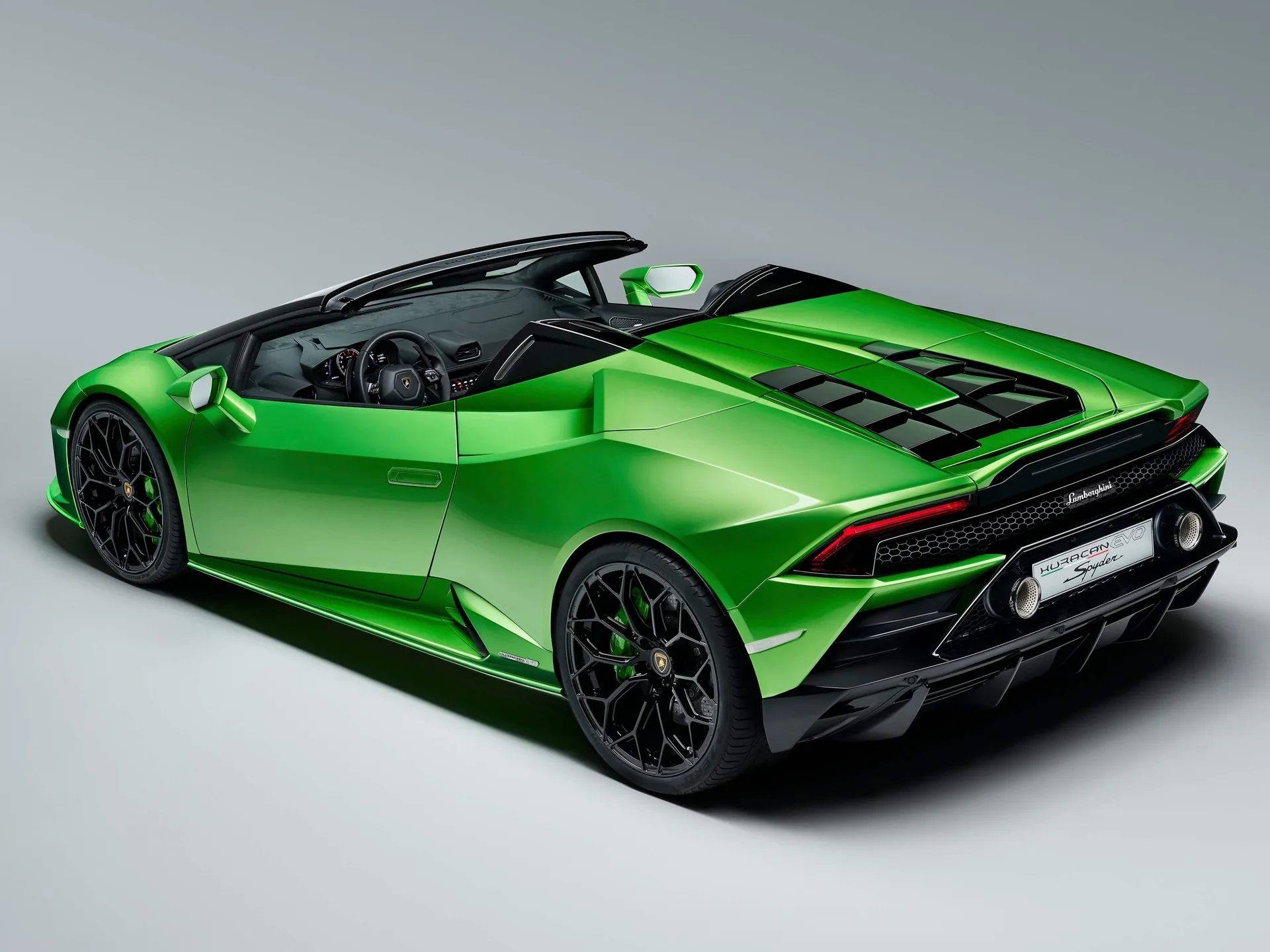 Lamborghini Huracan Evo Spyder (2019) – zadní tříčtvrteční pohled