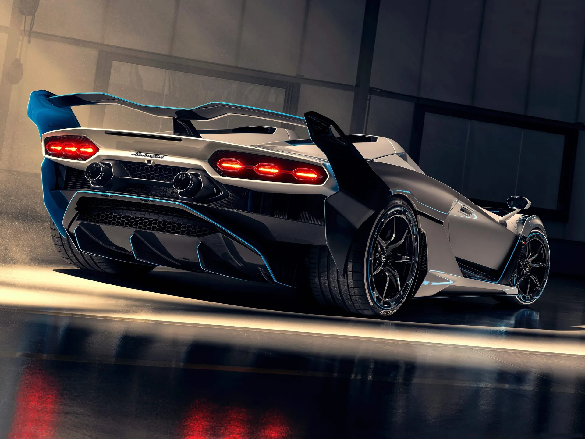 Lamborghini SC20 (2020) – zadní tříčtvrteční pohled