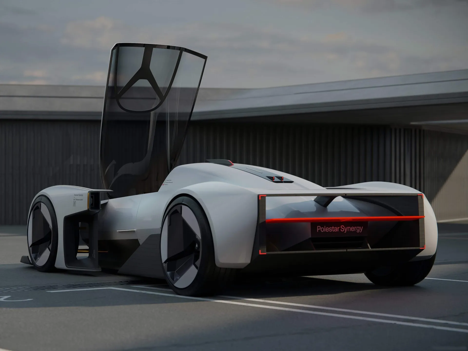 Polestar Synergy Concept (2023) – zadní tříčtvrteční pohled