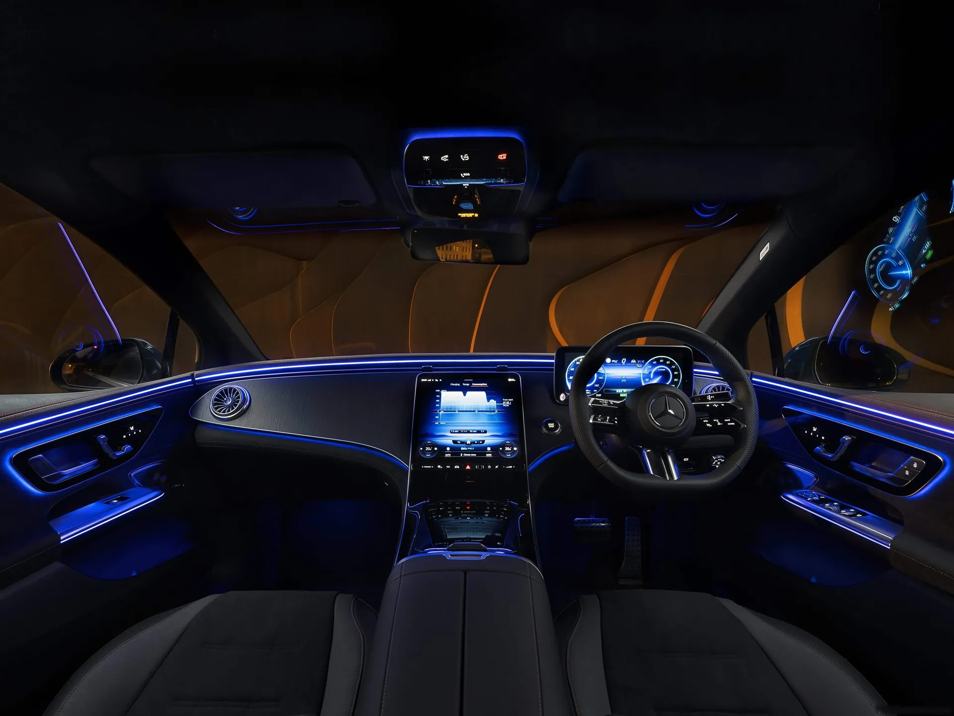Mercedes-Benz EQE [UK] (2023) – interiér