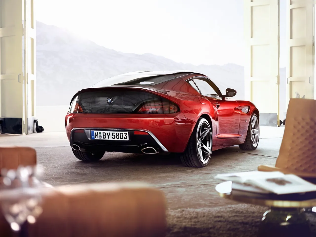 BMW Zagato Coupe Concept (2012) – zadní tříčtvrteční pohled