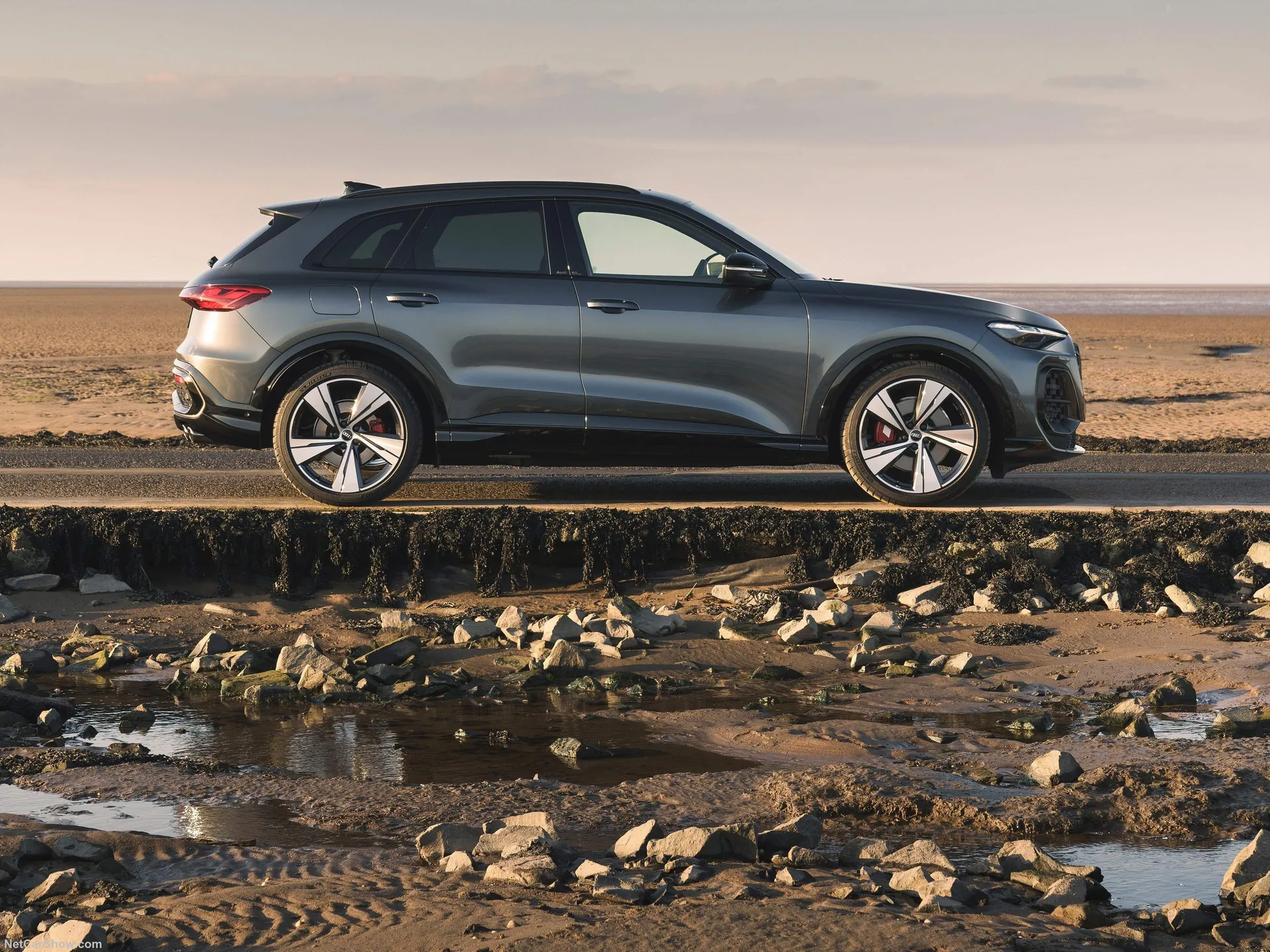 Audi SQ5 [UK] (2025) – boční profil