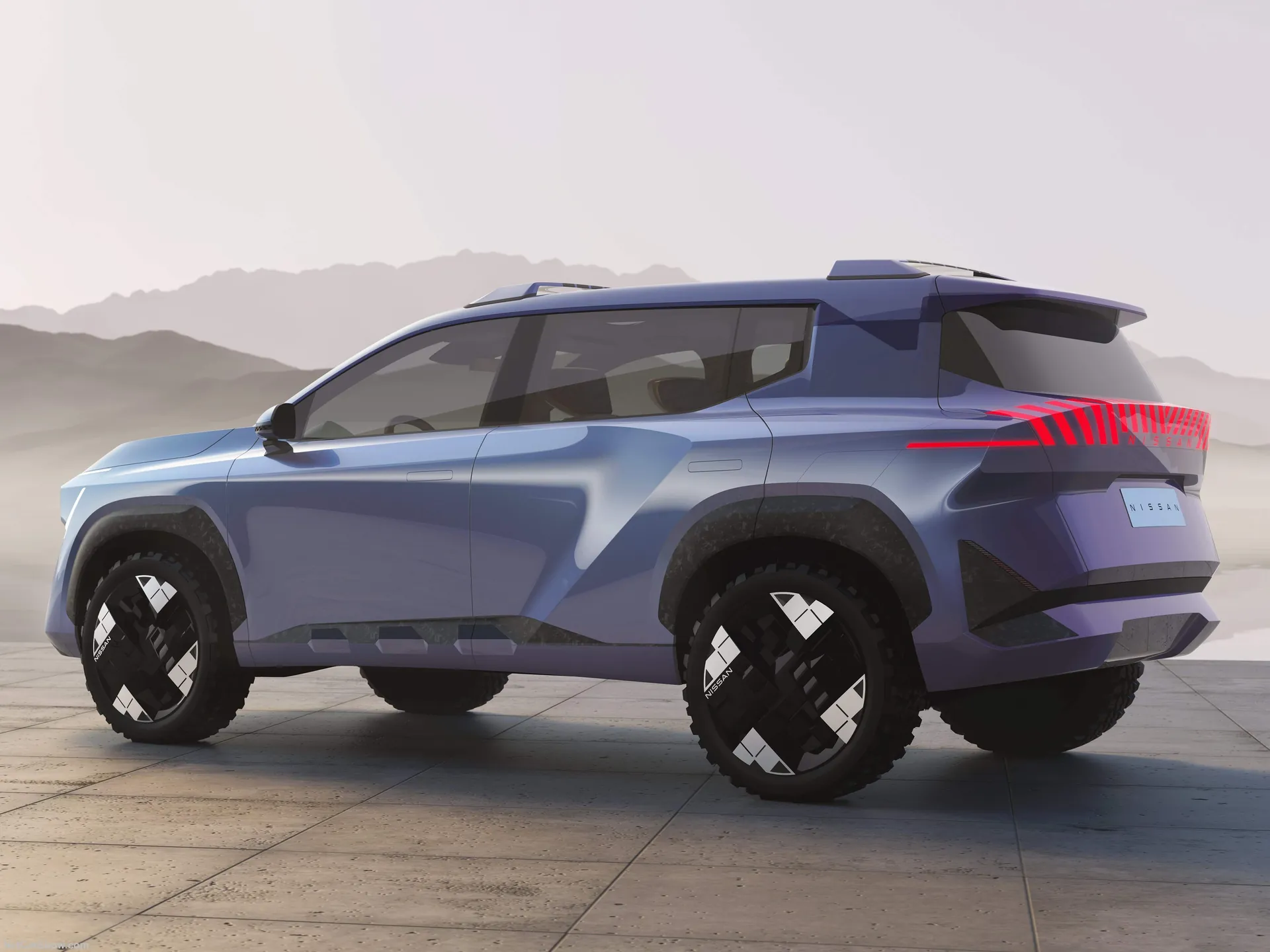 Nissan Era Concept (2024) – zadní tříčtvrteční pohled