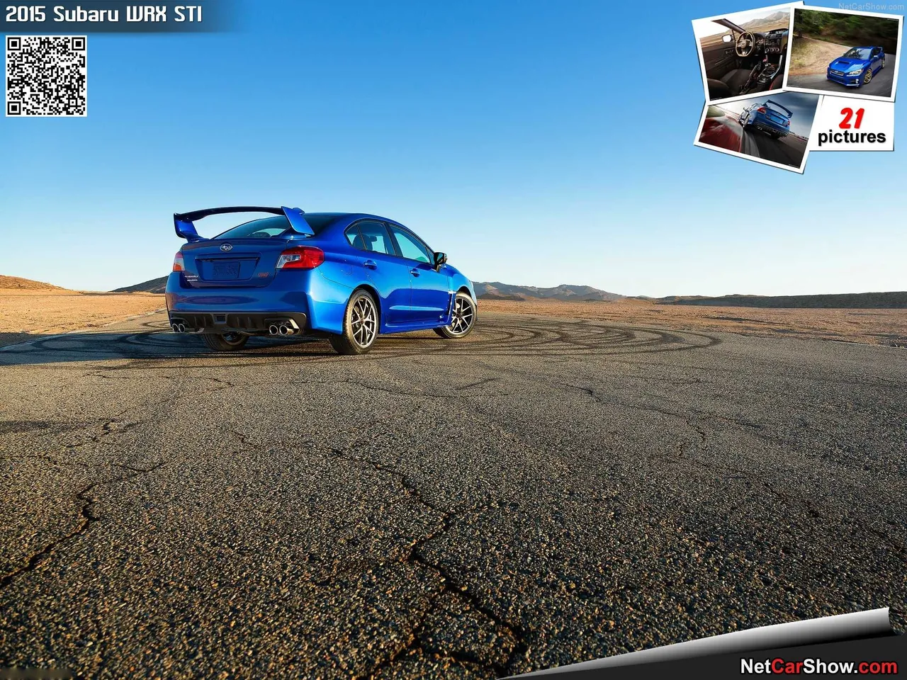 Subaru WRX STI (2015) – zadní tříčtvrteční pohled