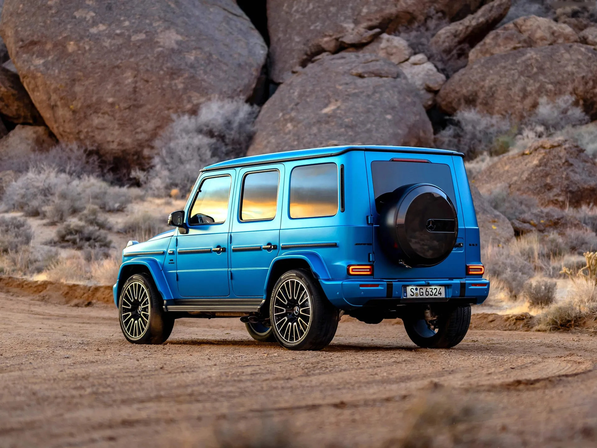 Mercedes-Benz G63 AMG (2025) – zadní tříčtvrteční pohled