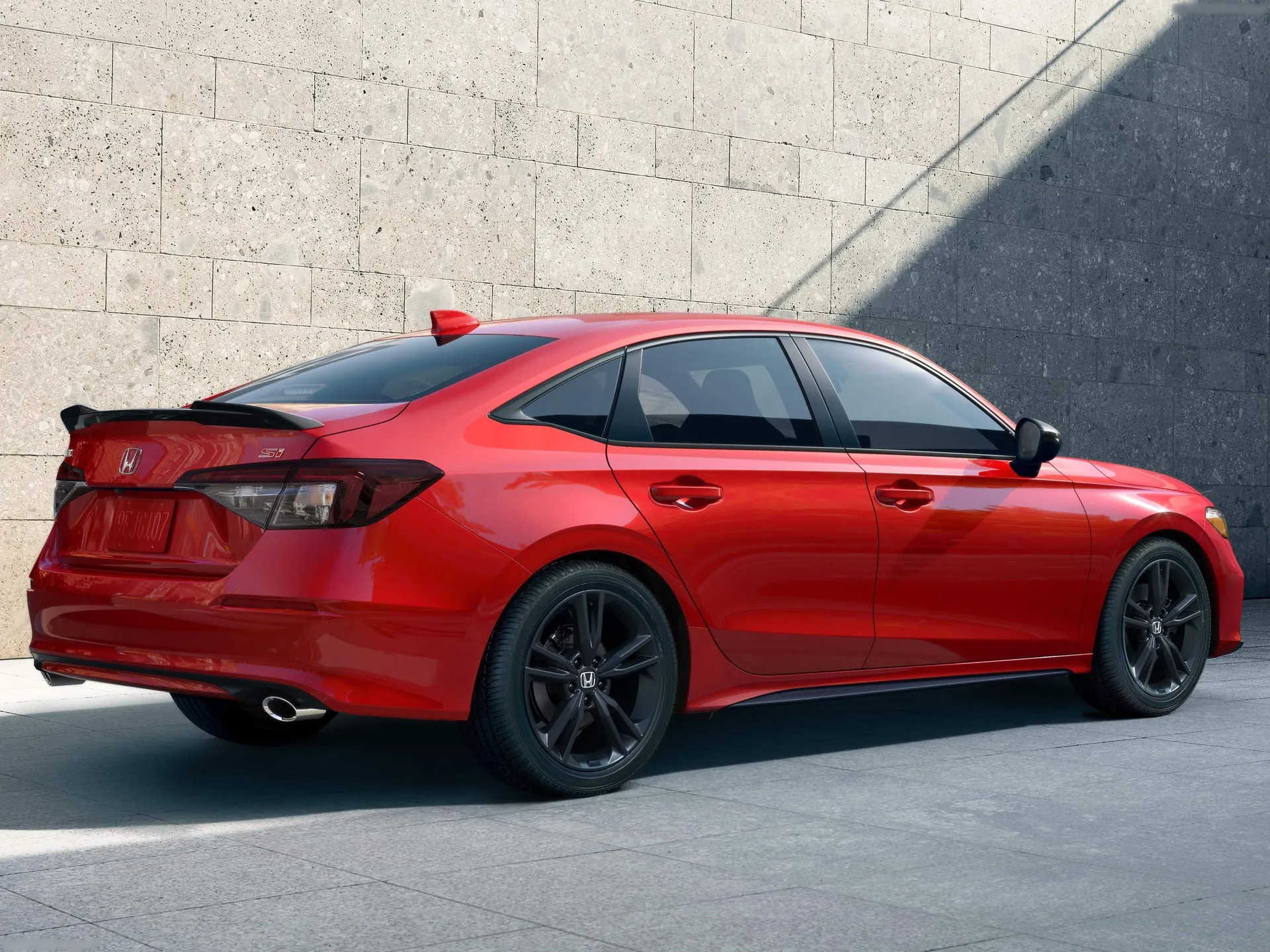 Honda Civic Si (2025) – zadní tříčtvrteční pohled