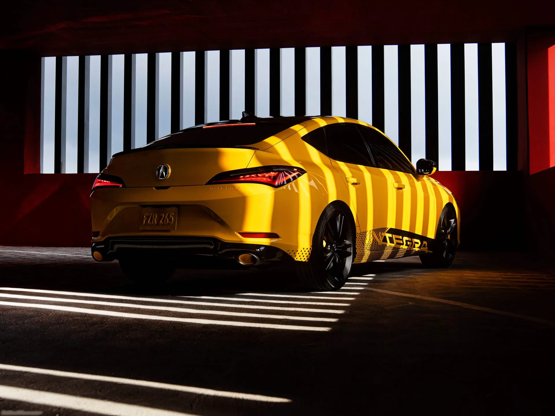 Acura Integra Concept (2021) – zadní tříčtvrteční pohled