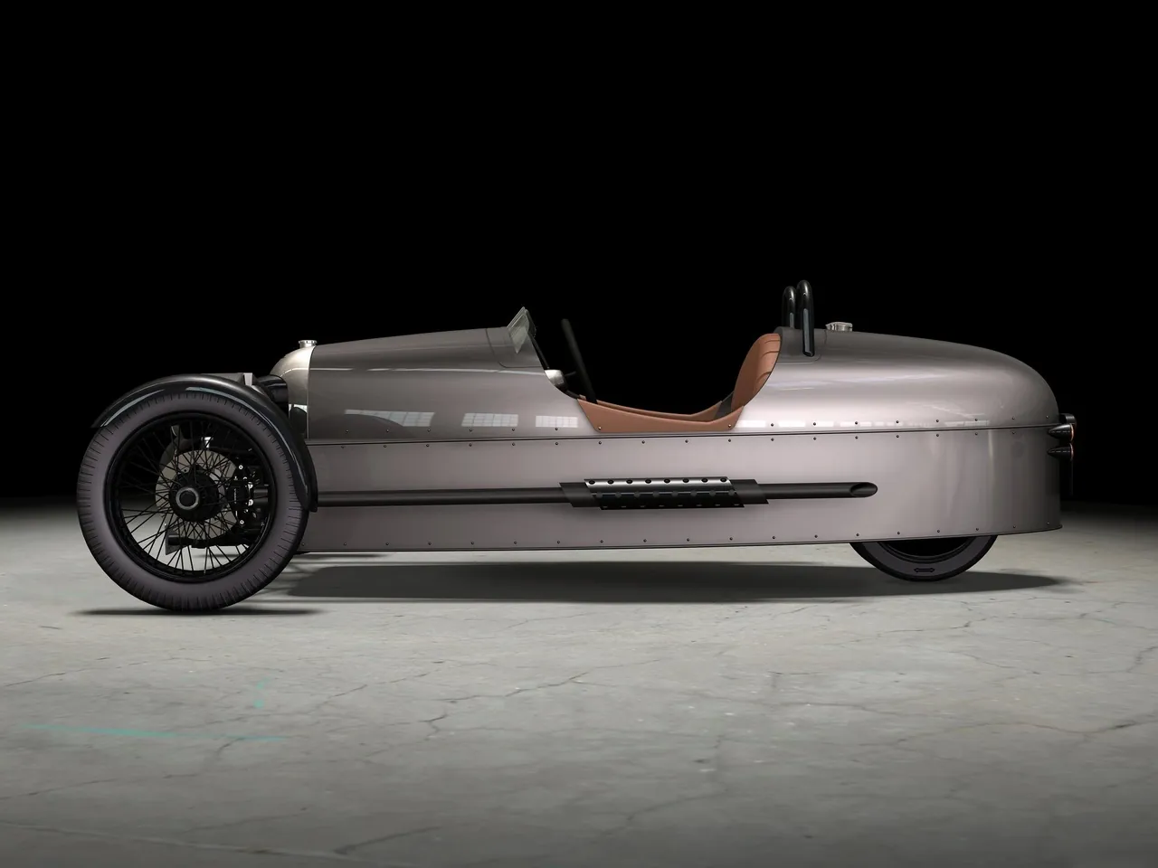 Morgan 3 Wheeler (2012) – boční profil