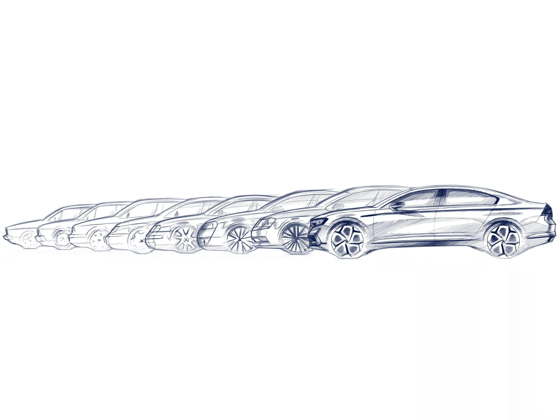 Volkswagen Passat (2020) - Design Sketches