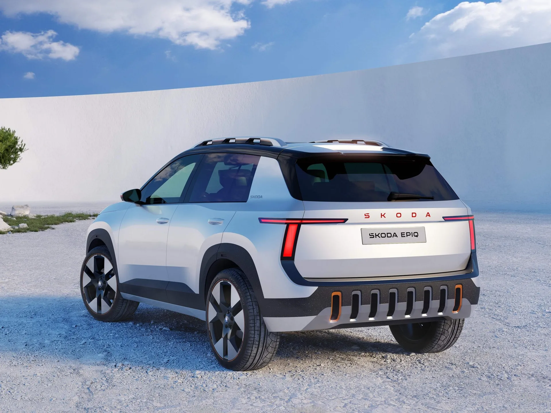 Skoda Epiq Concept (2024) – zadní tříčtvrteční pohled