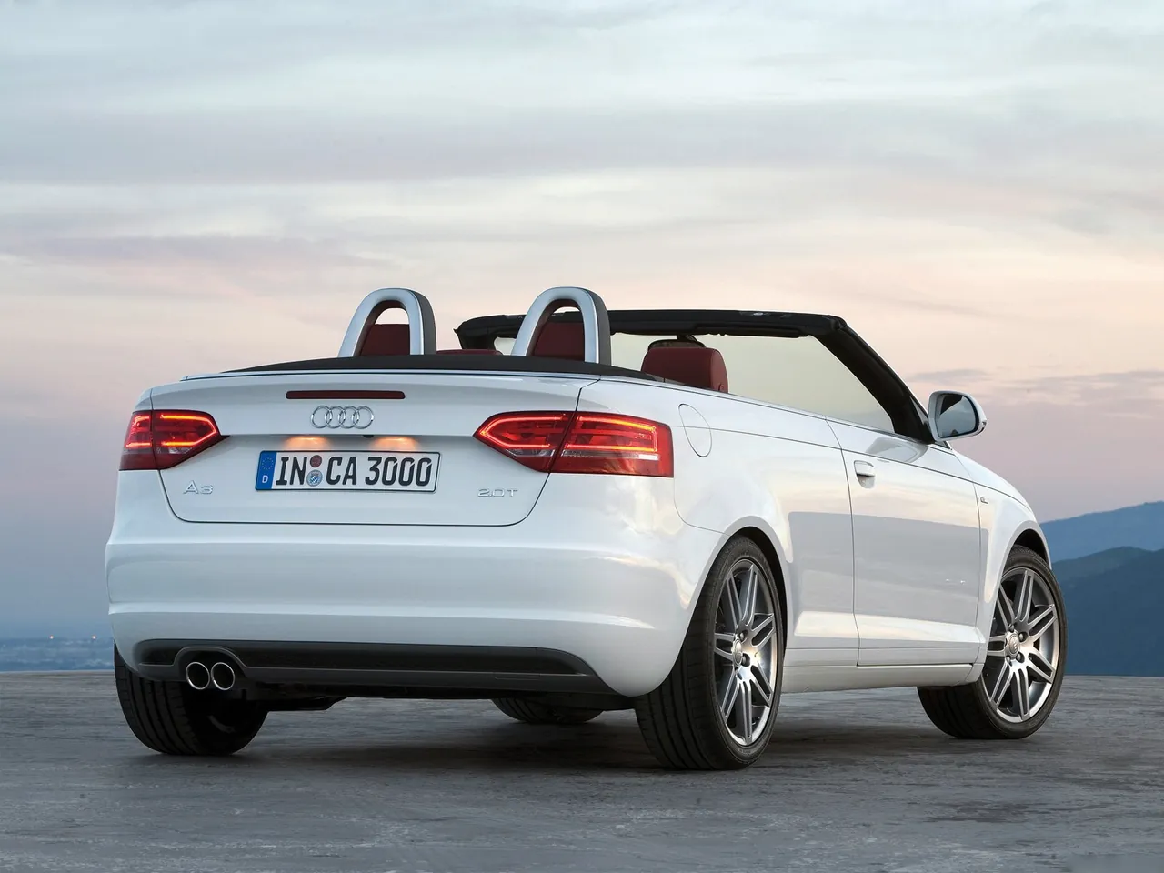 Audi A3 Cabriolet (2008) – zadní tříčtvrteční pohled