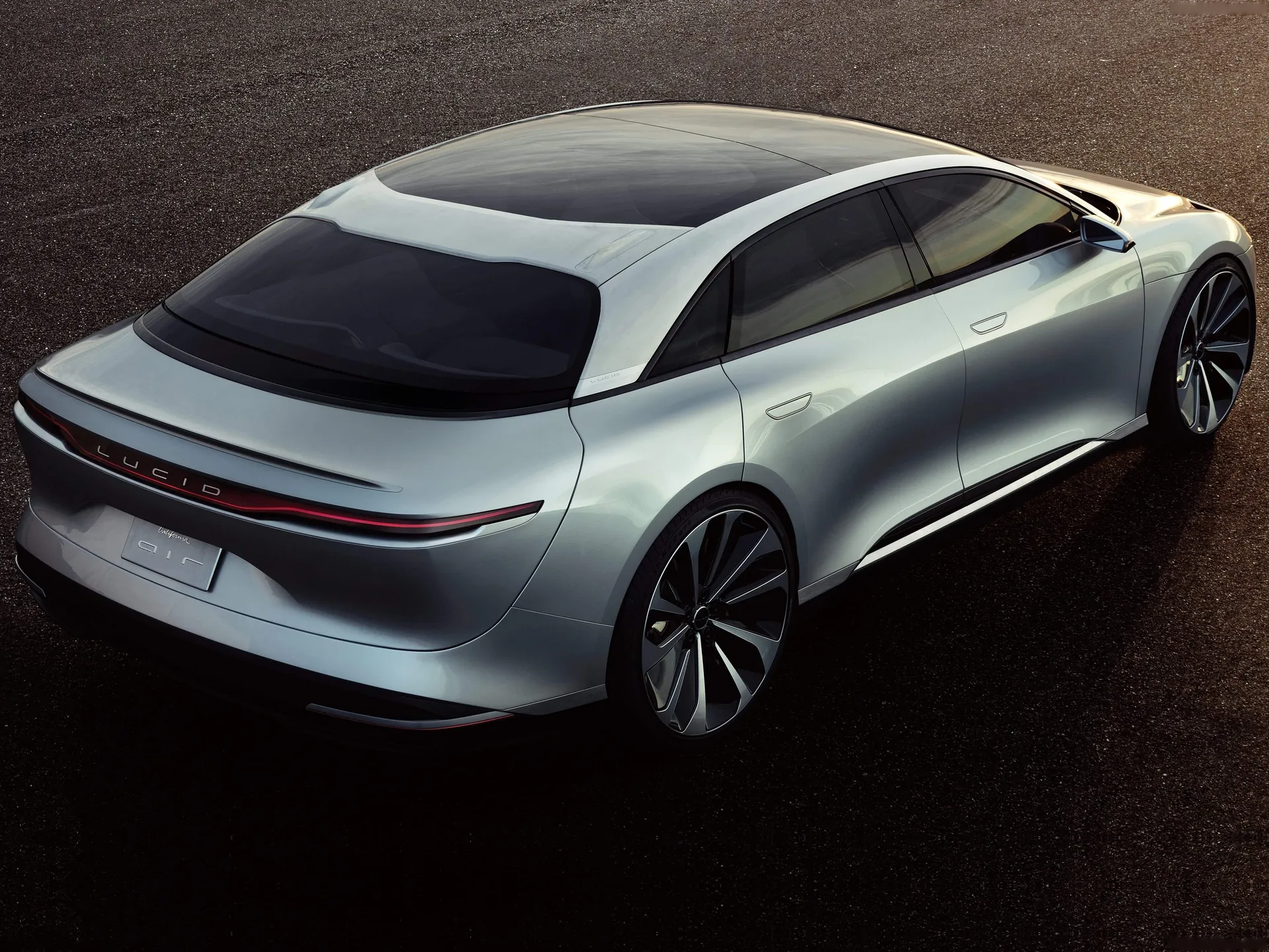Lucid Air Concept (2016) – zadní tříčtvrteční pohled