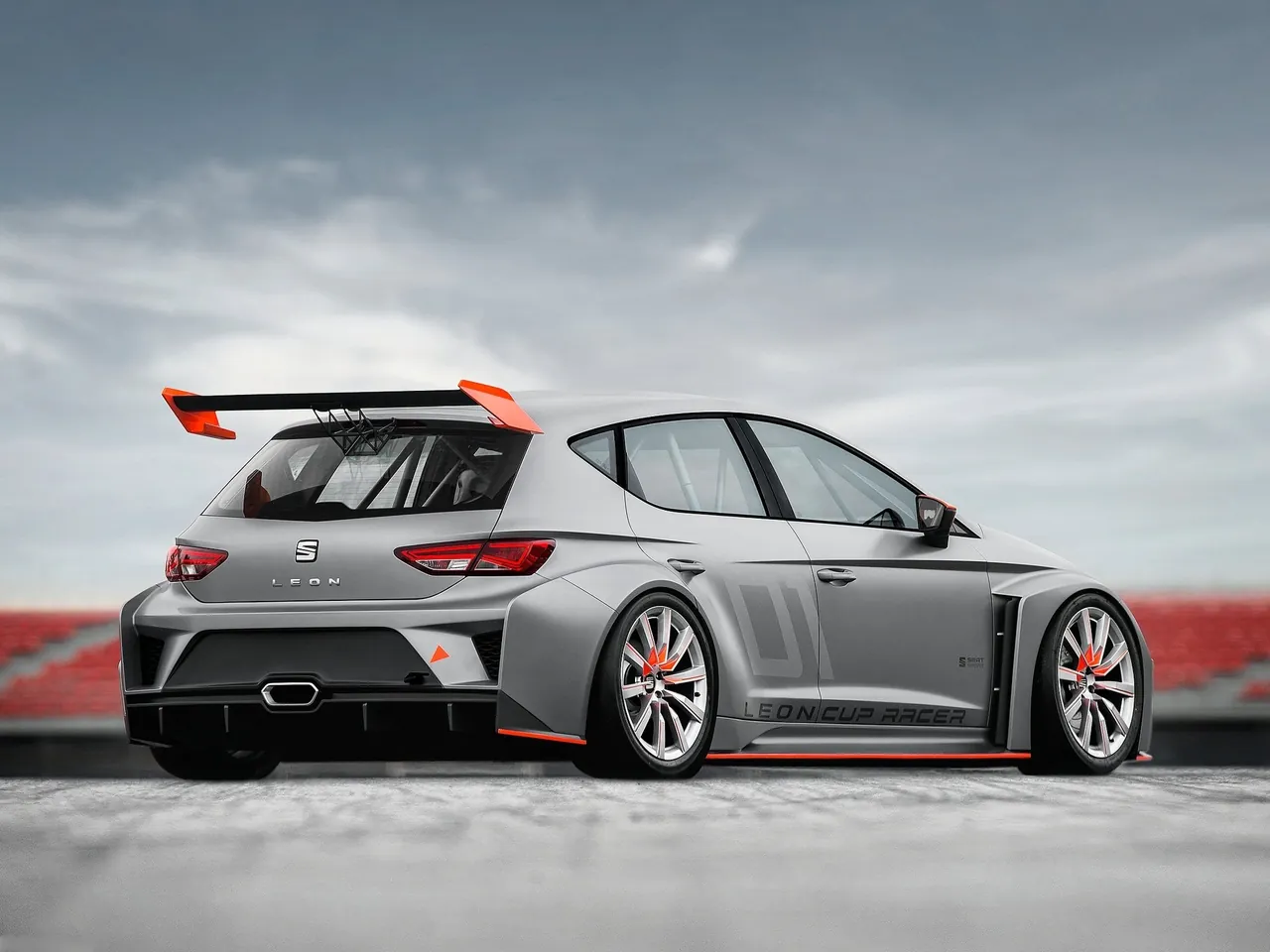 Seat Leon Cup Racer Concept (2013) – zadní tříčtvrteční pohled