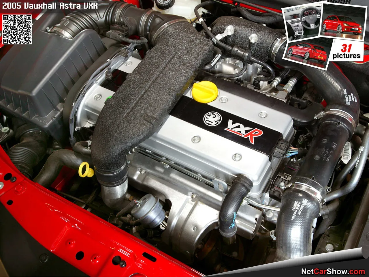 Vauxhall Astra VXR (2005) – motorový prostor