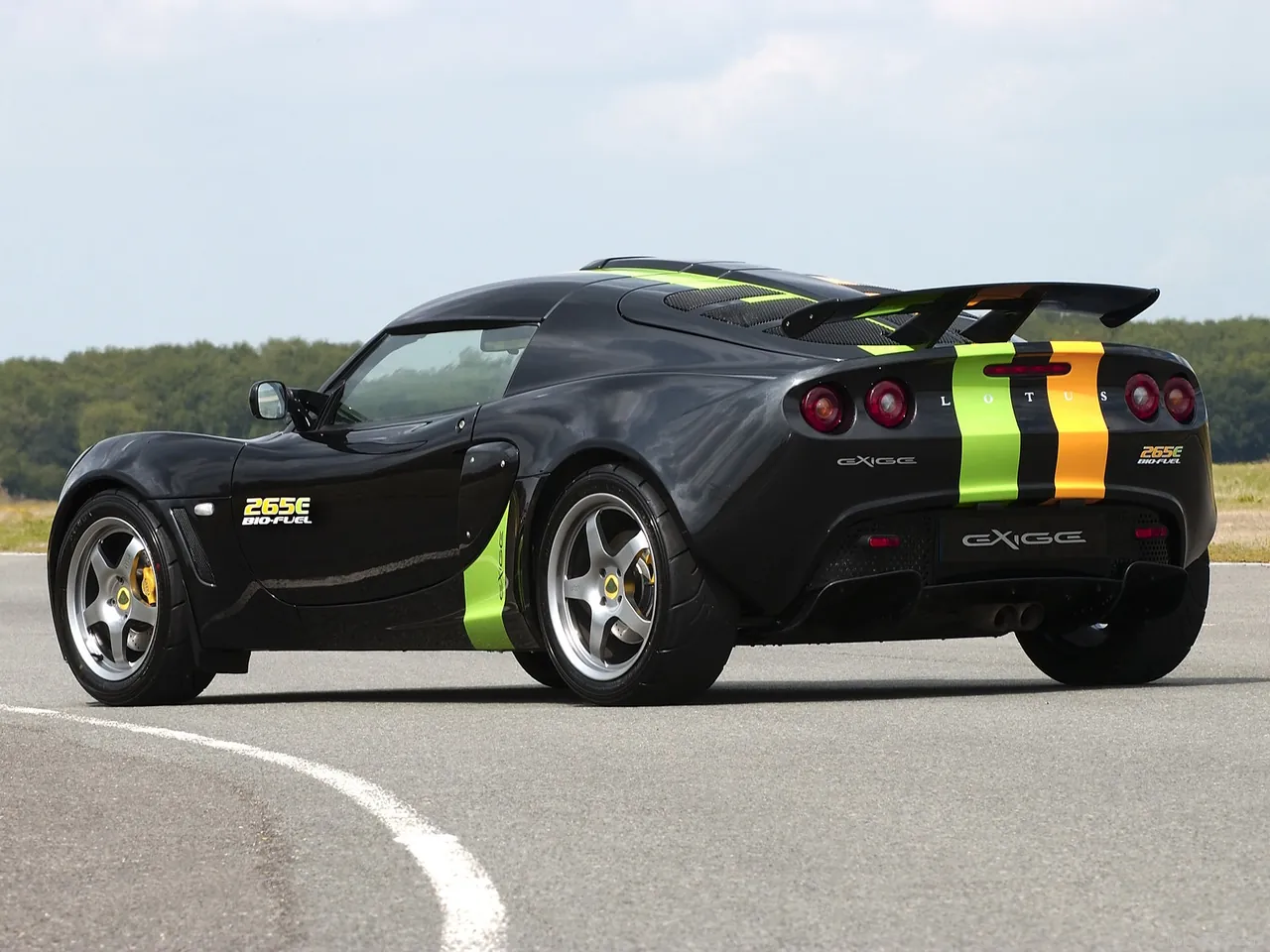 Lotus Exige 265E Concept (2006) – zadní tříčtvrteční pohled