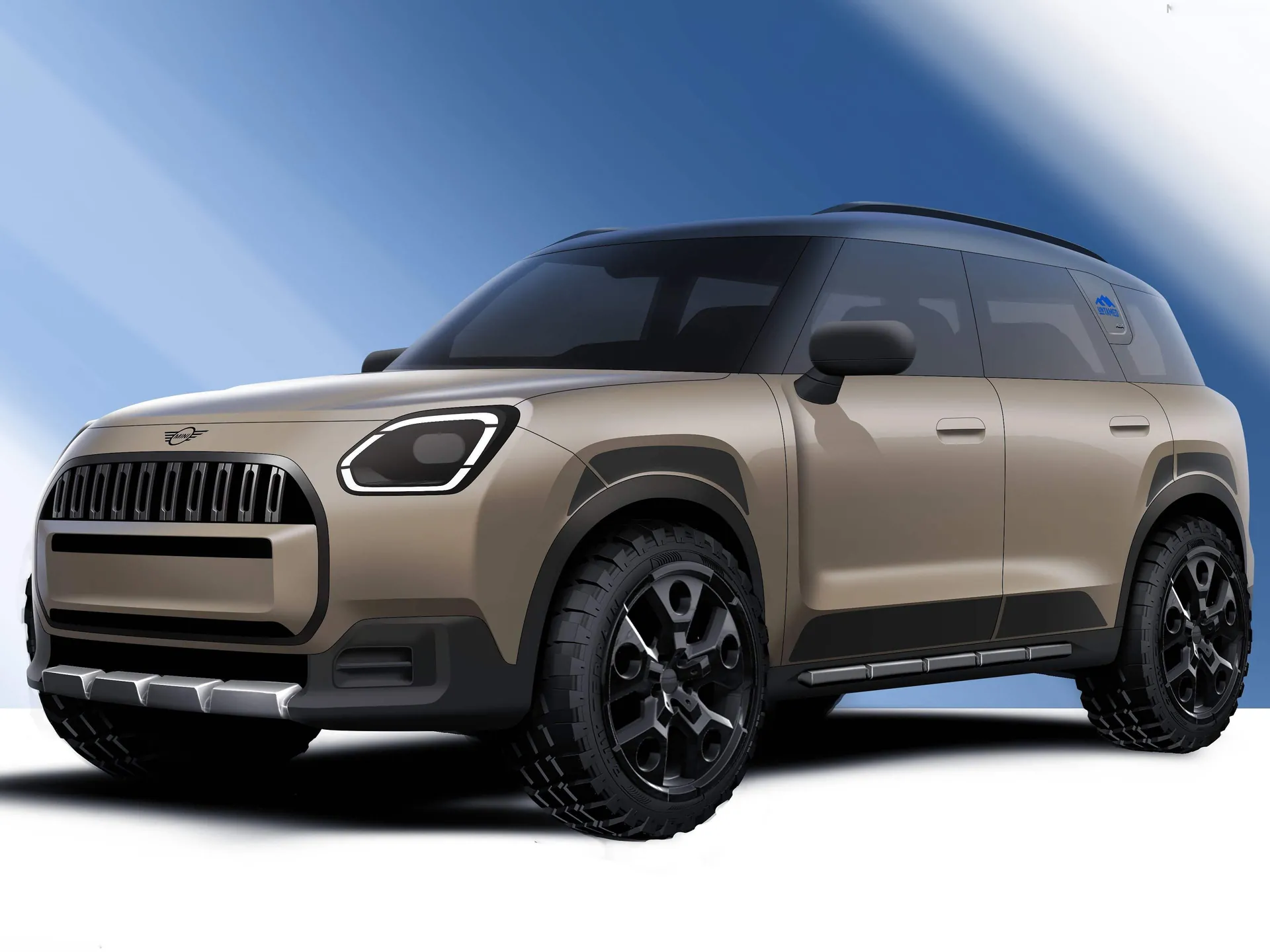 Mini Countryman Untamed Edition (2027) – designové skici