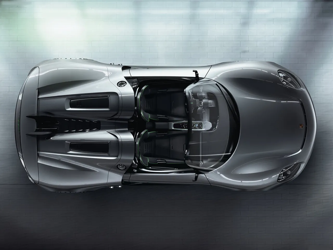Porsche 918 Spyder Concept (2010) – pohled shora