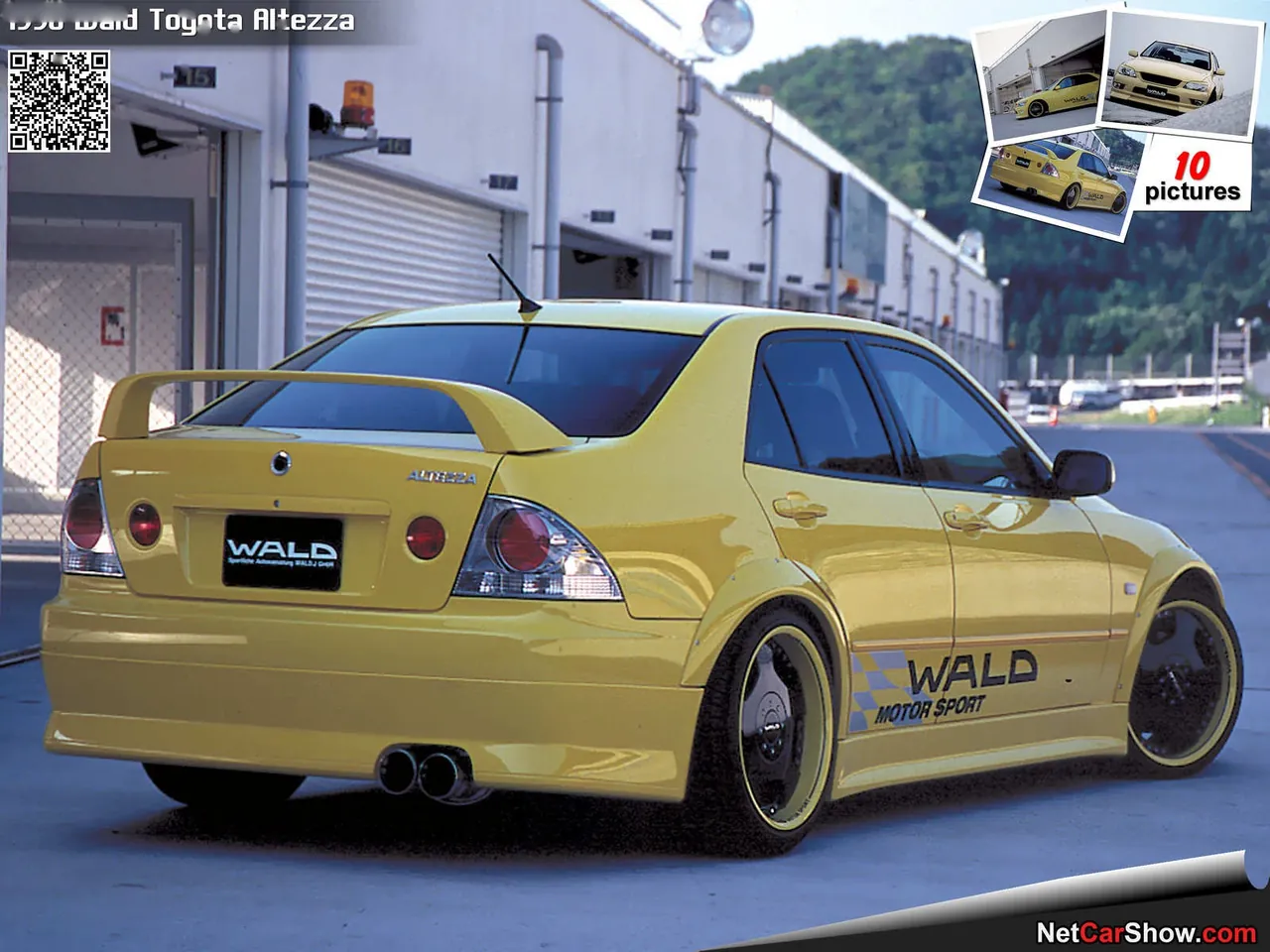 Wald Toyota Altezza (1998) – zadní tříčtvrteční pohled