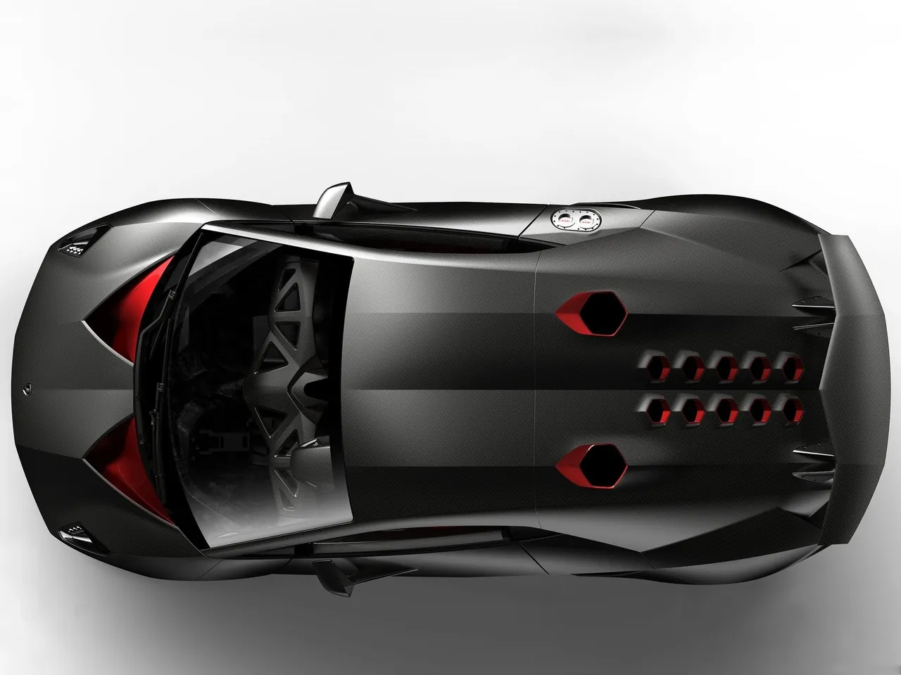 Lamborghini Sesto Elemento Concept (2010) – pohled shora