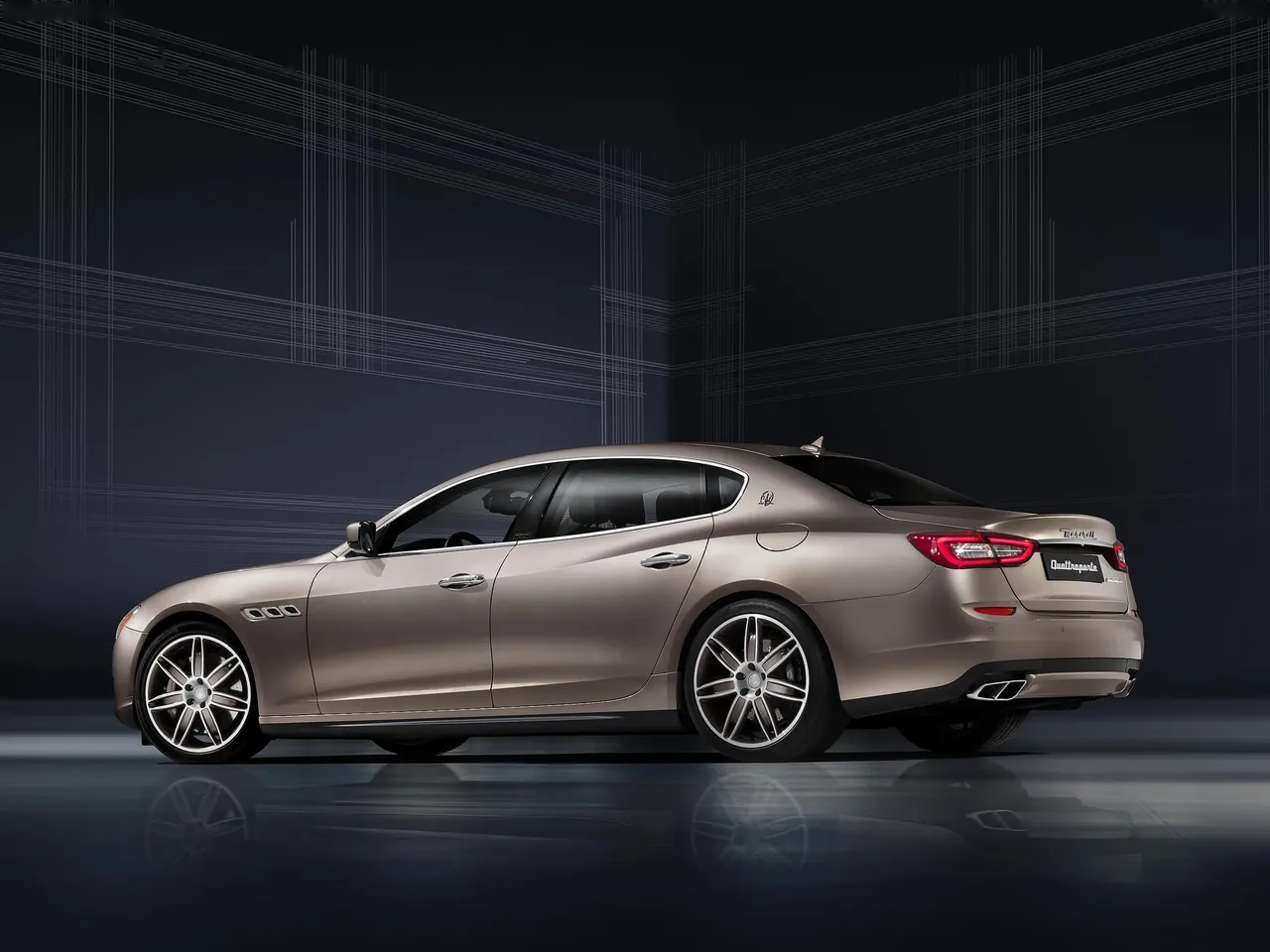 Maserati Quattroporte Zegna Edition Concept (2013) – zadní tříčtvrteční pohled