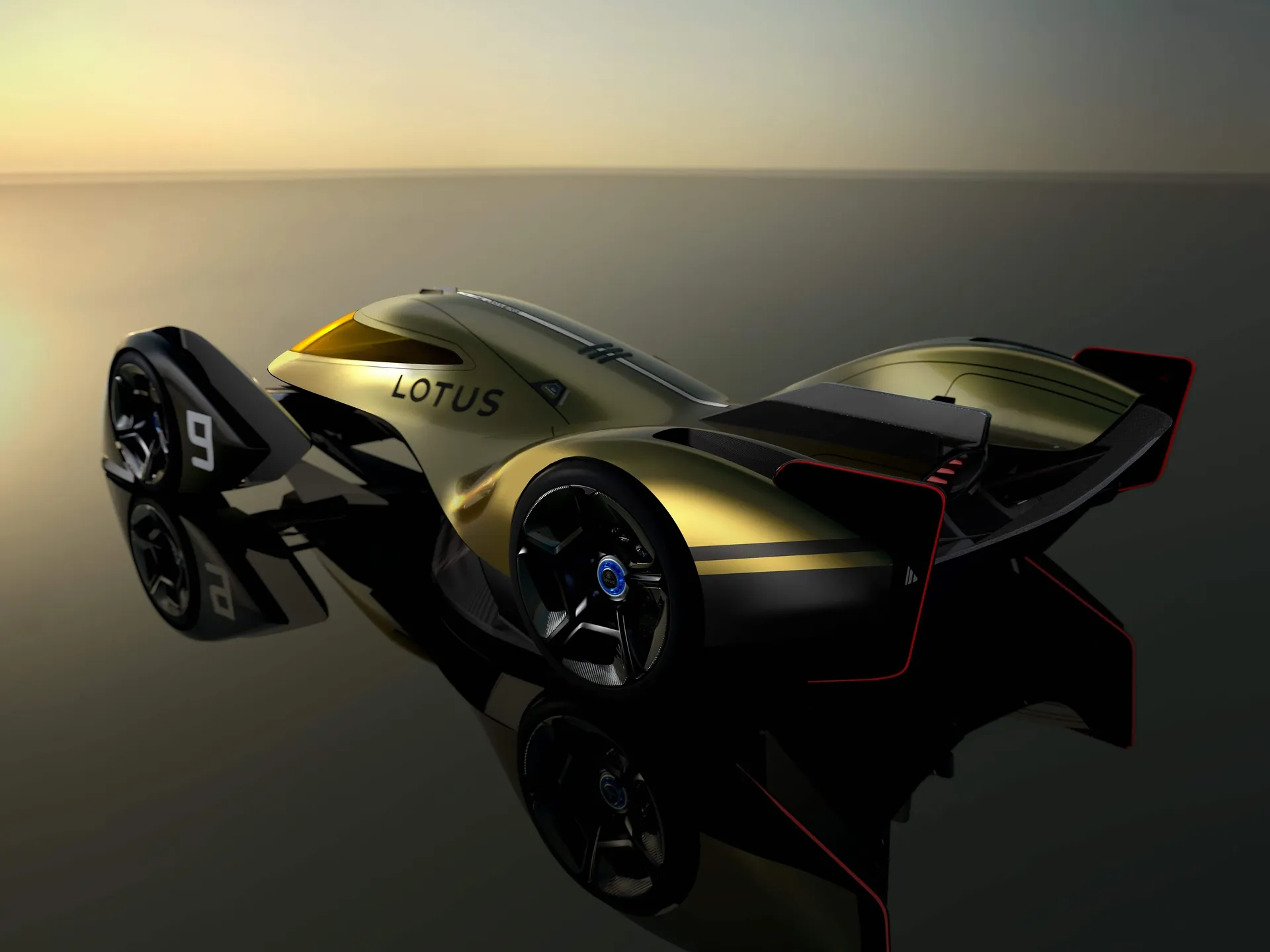 Lotus E-R9 Concept (2021) – zadní tříčtvrteční pohled