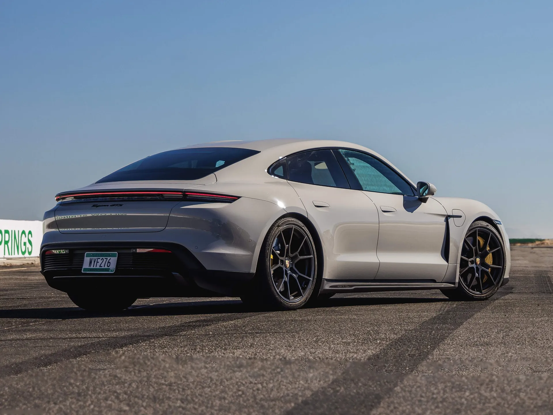 Porsche Taycan GTS (2022) - Rear Three-Quarter