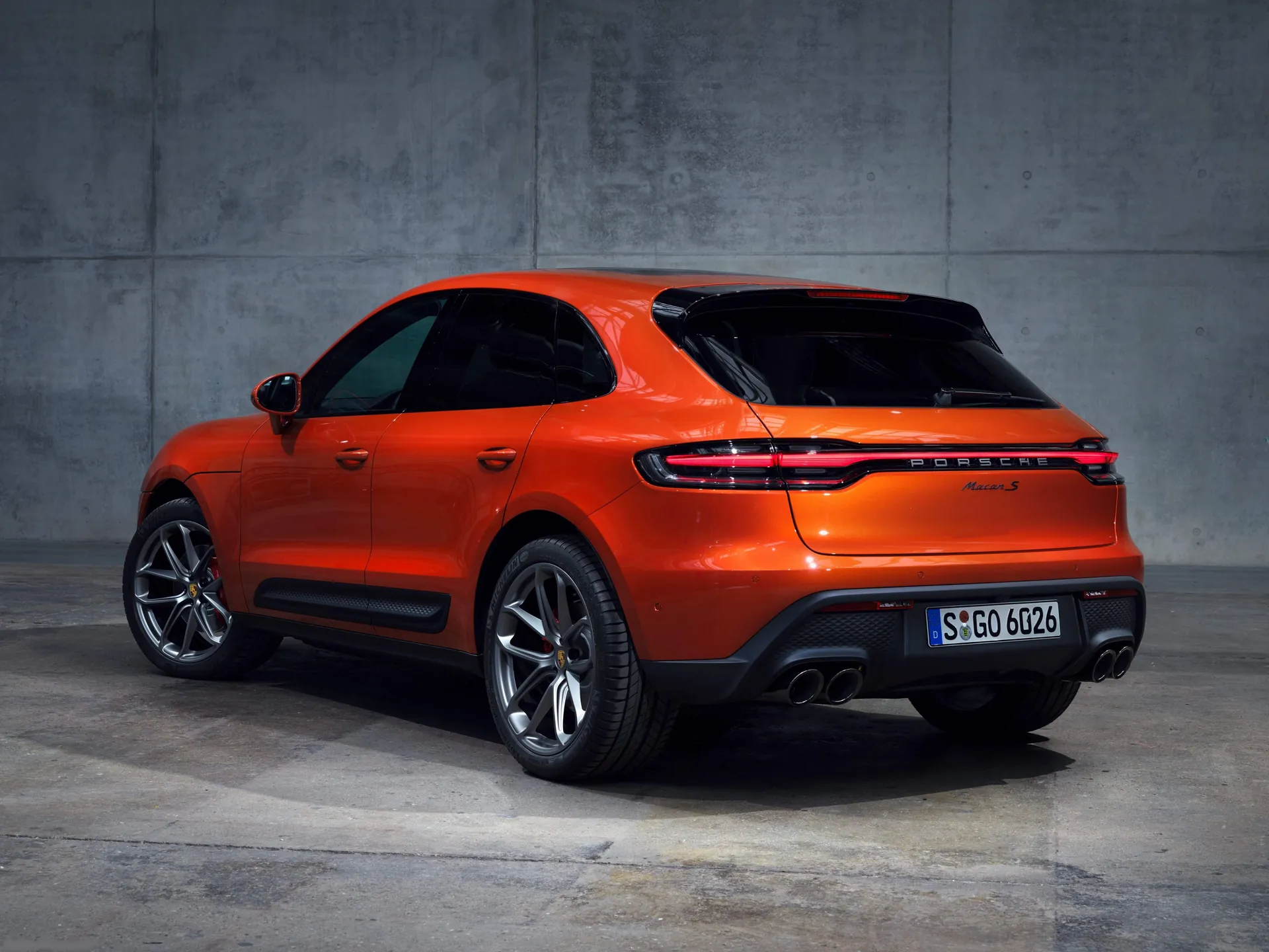 Porsche Macan S (2022) – zadní tříčtvrteční pohled