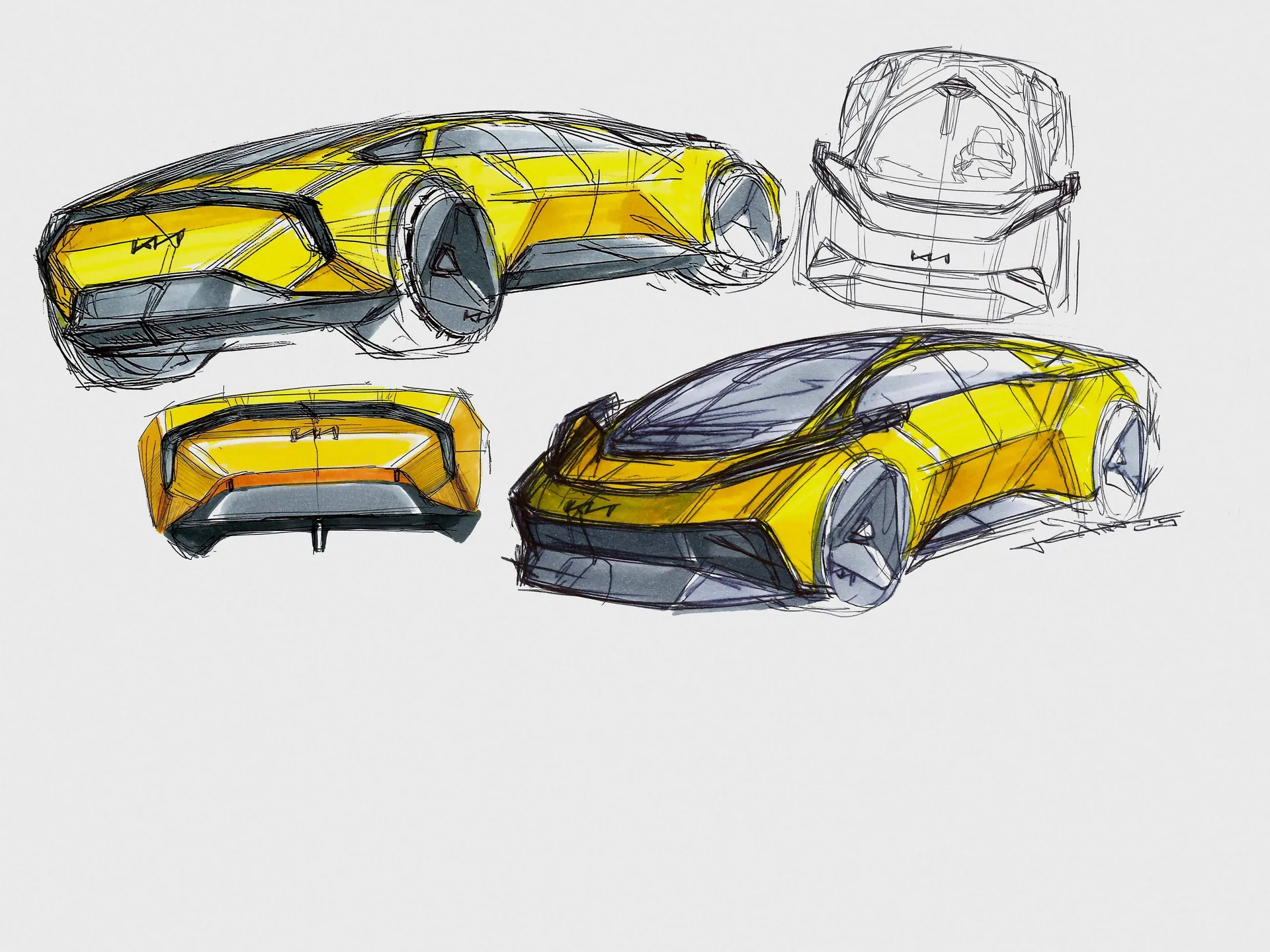 Kia Vision Meta Turismo Concept (2025) – designové skici