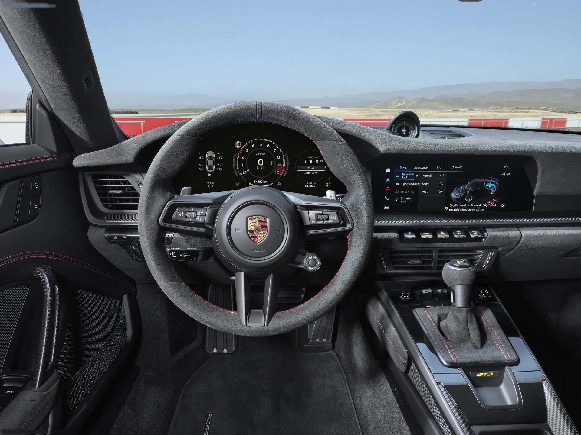 Porsche 911 GT3 (2025) – interiér