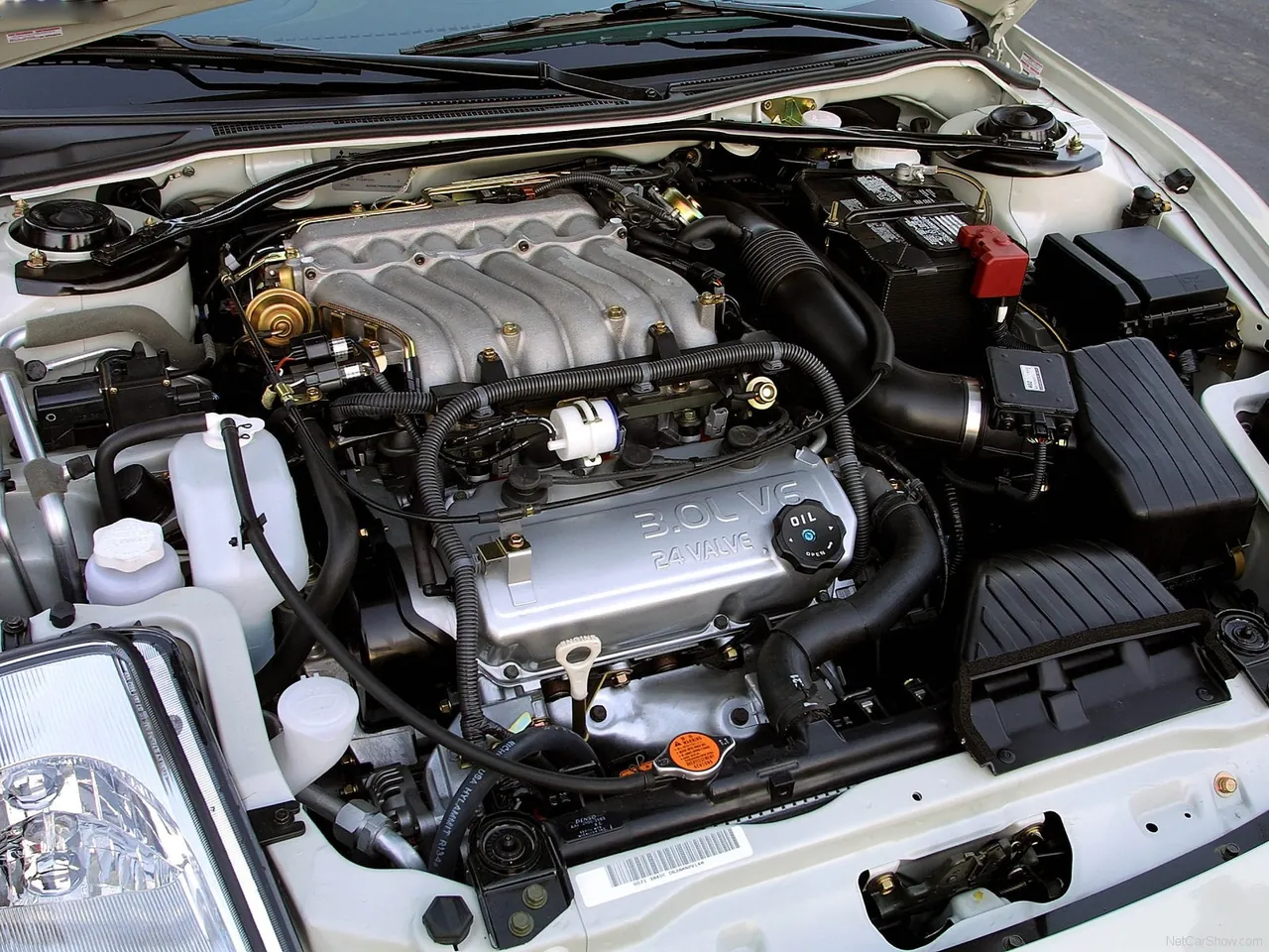 Mitsubishi Eclipse (2003) – motorový prostor