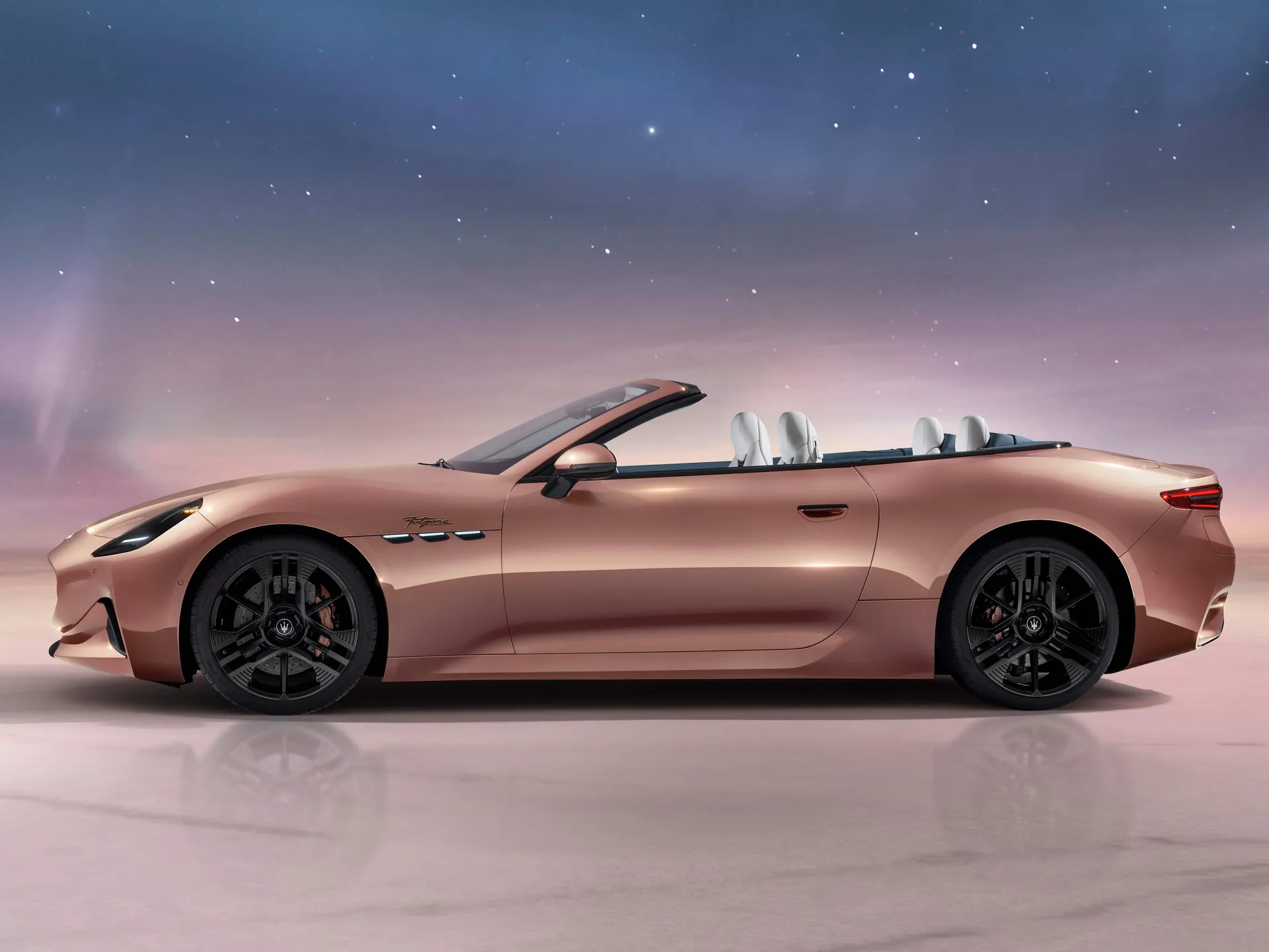Maserati GranCabrio Folgore (2025) – boční profil