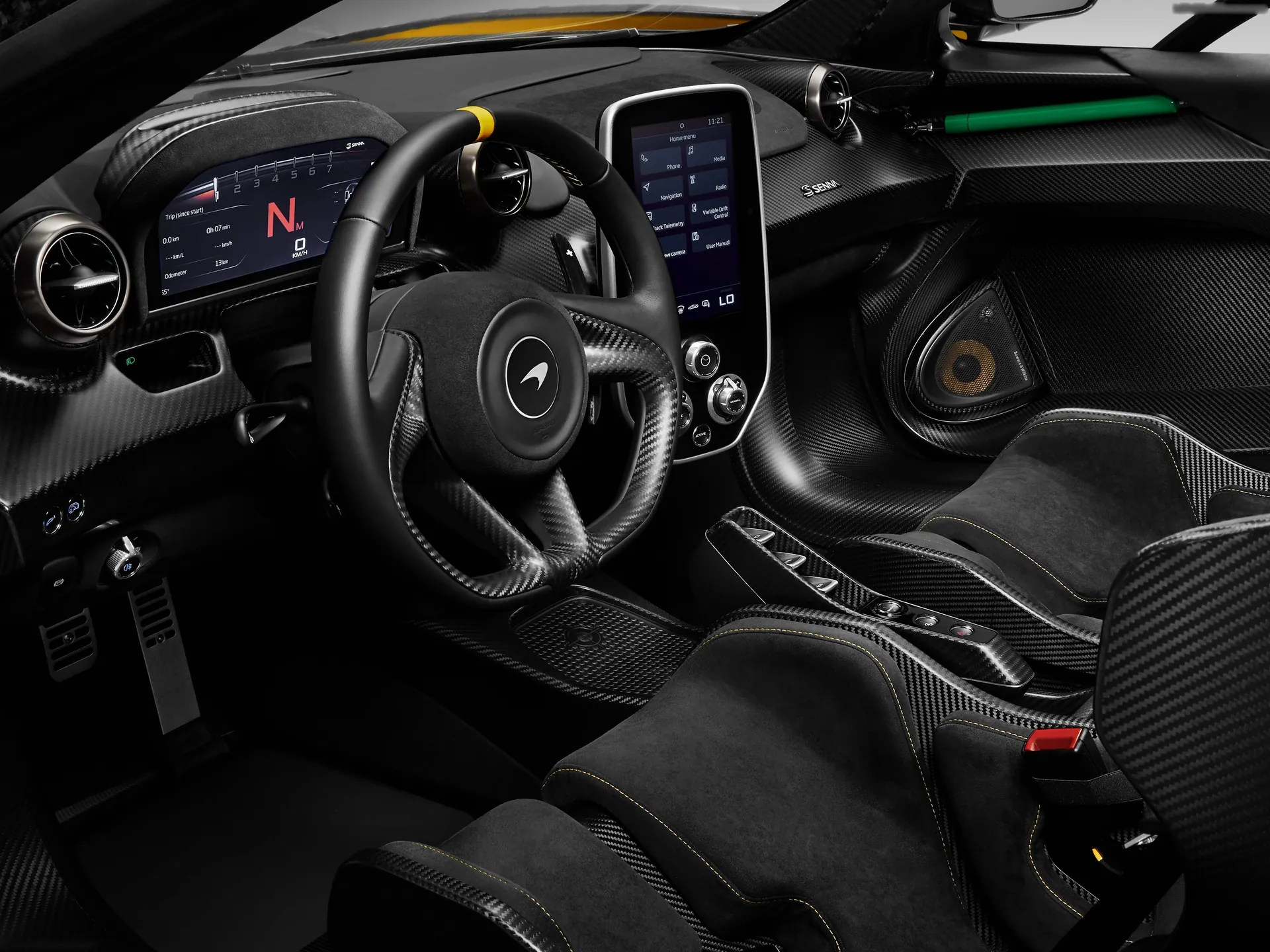 McLaren Senna Carbon Theme by MSO (2019) – interiér