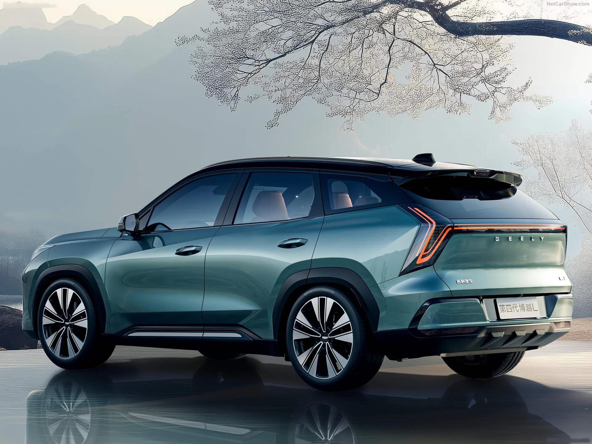 Geely Boyue L (2026) – zadní tříčtvrteční pohled