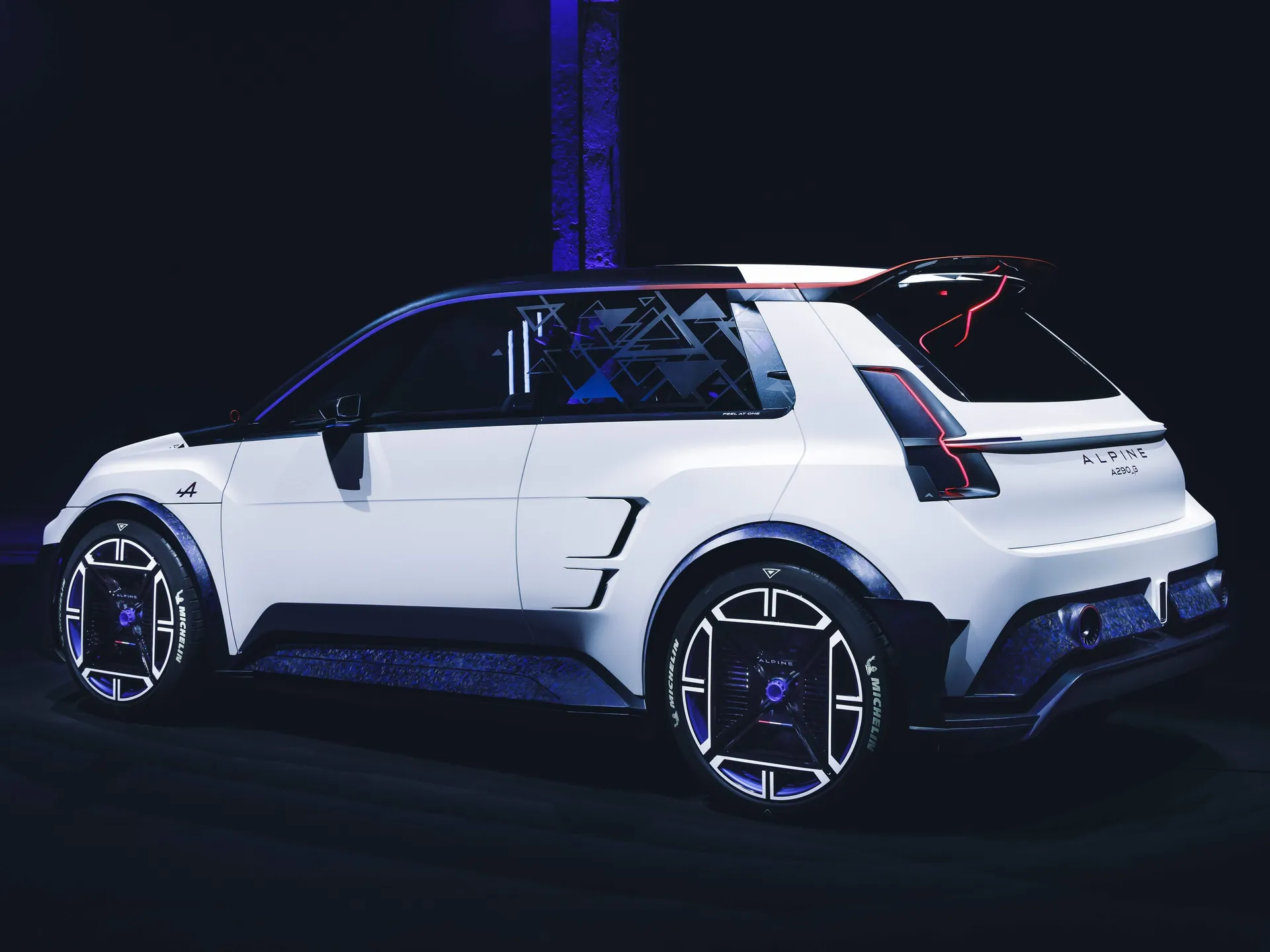 Alpine A290 Beta Concept (2023) – zadní tříčtvrteční pohled