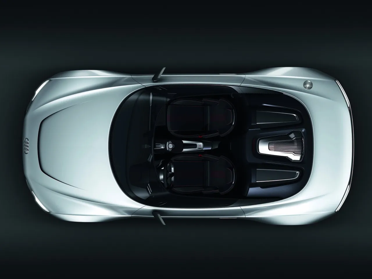 Audi e-tron Spyder Concept (2010) – pohled shora