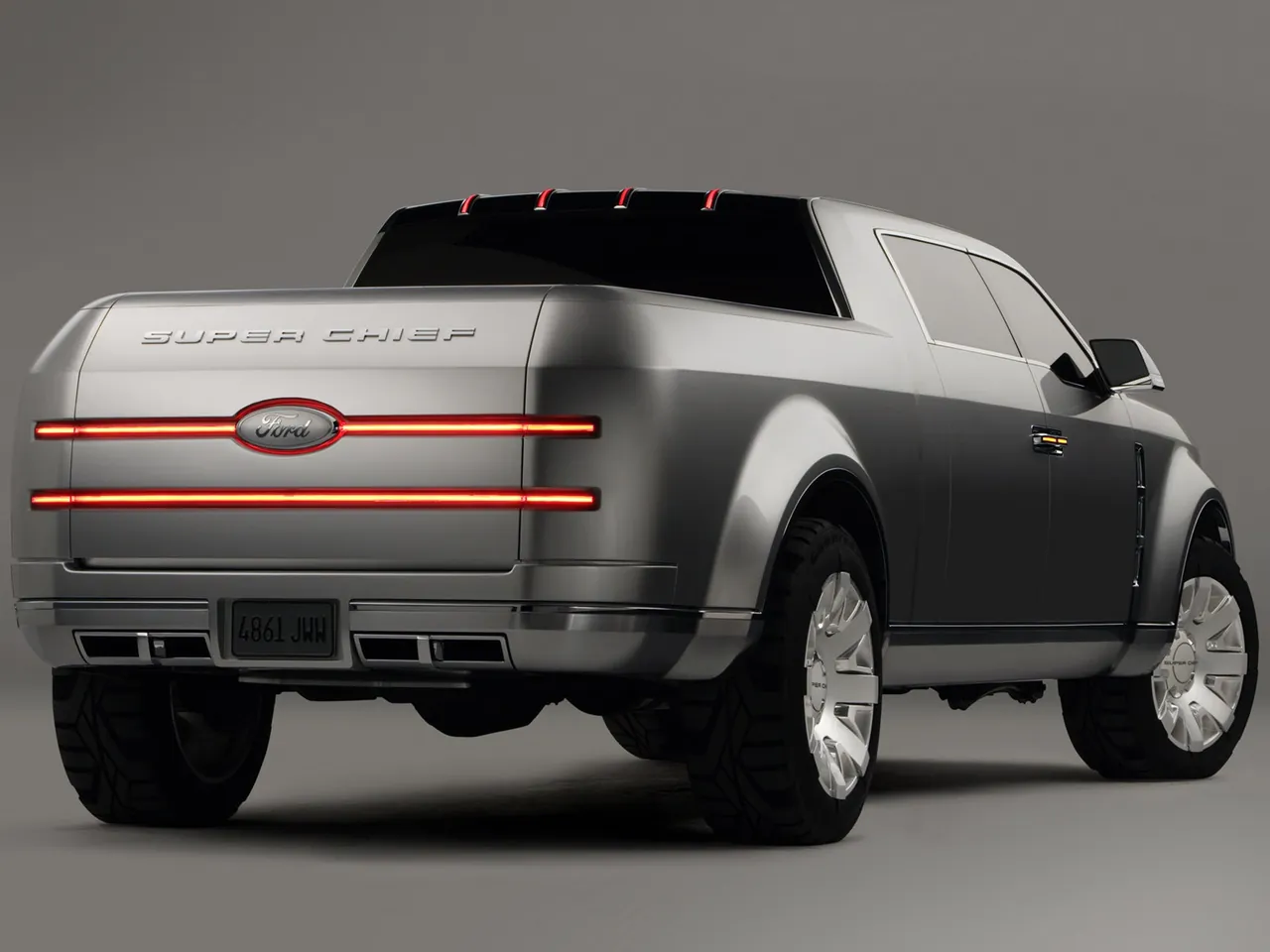 Ford F-250 Super Chief Concept (2006) – zadní tříčtvrteční pohled