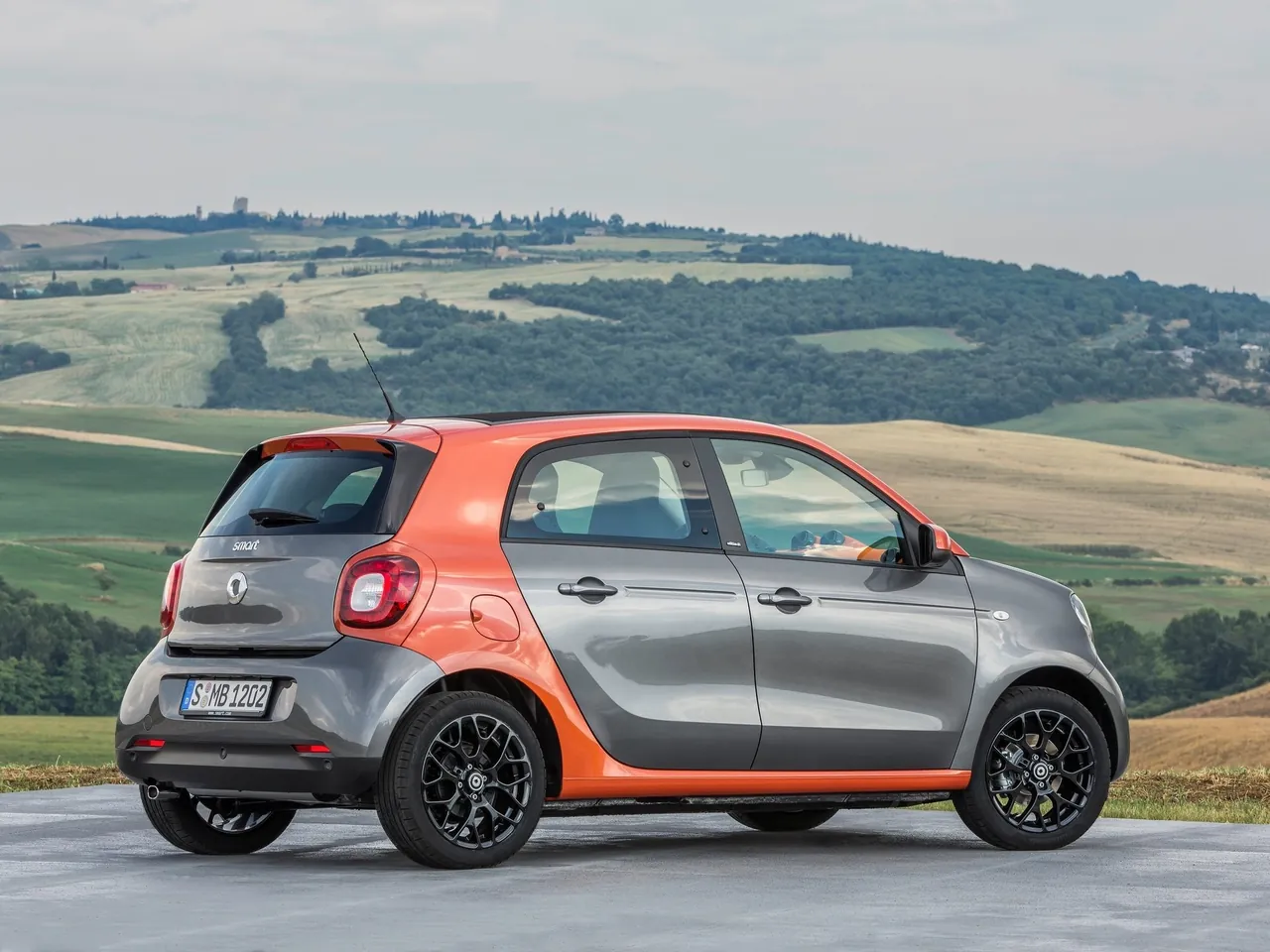Smart forfour (2015) – zadní tříčtvrteční pohled