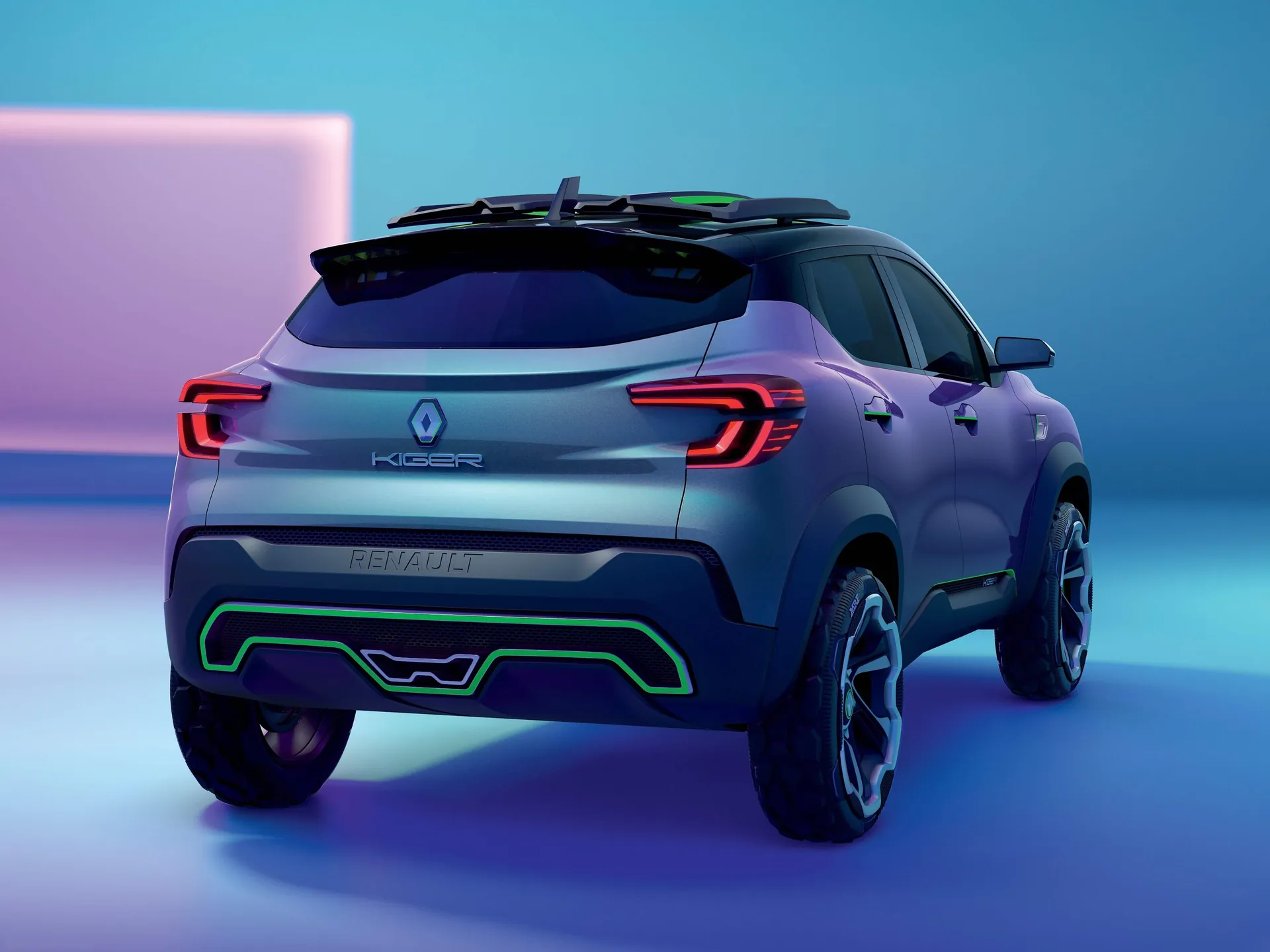 Renault Kiger Concept (2020) – zadní tříčtvrteční pohled