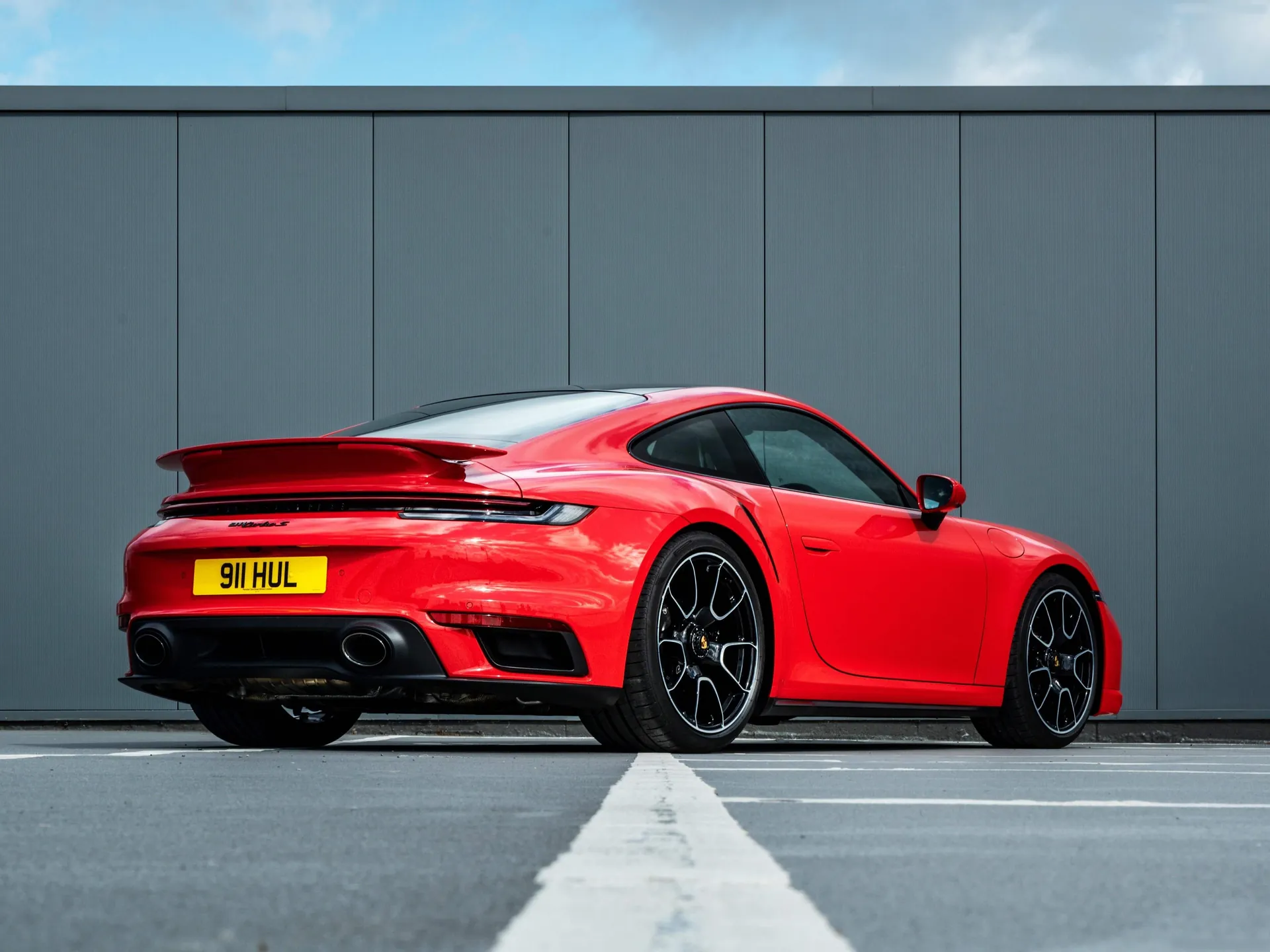 Porsche 911 Turbo S [UK] (2021) - Rear Three-Quarter