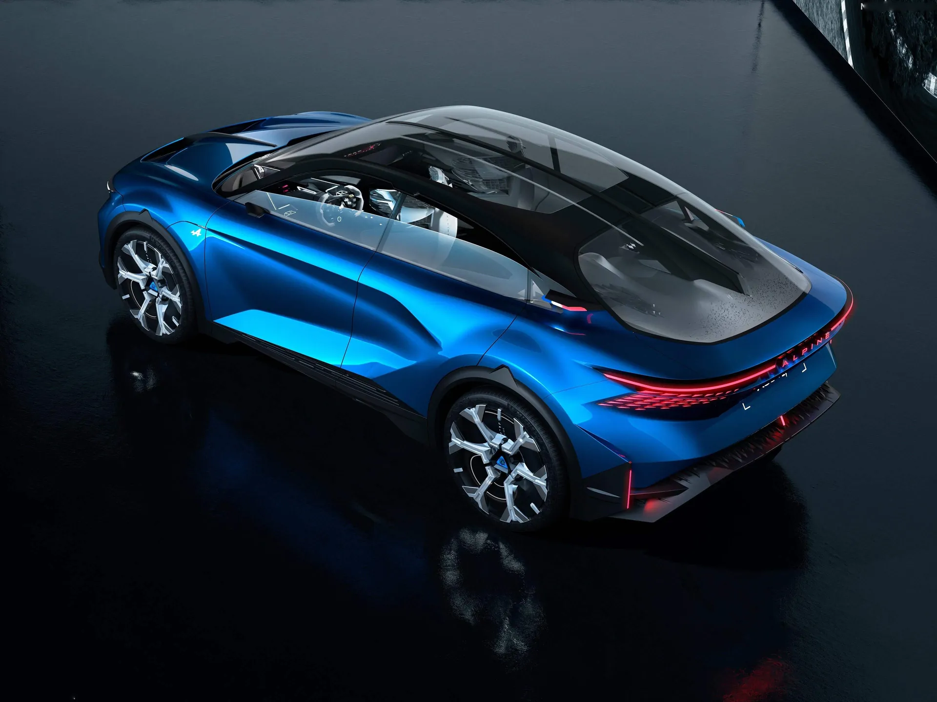 Alpine A390 Beta Concept (2024) – zadní tříčtvrteční pohled