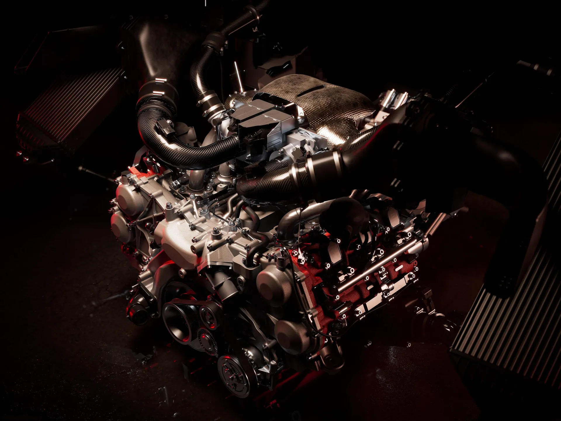 Ferrari 296 GT3 (2023) – motor